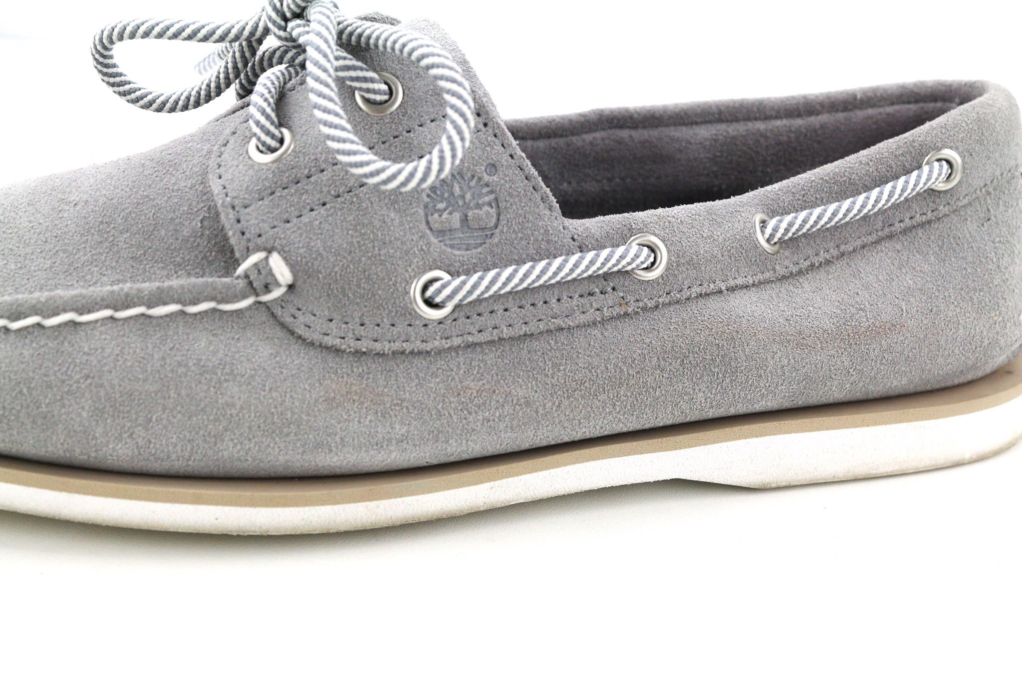 Timberland A43W1 UK10.5 Grey Leather Slip On Loafer 81009 Size US 11 / EU 44 - 12 Thumbnail