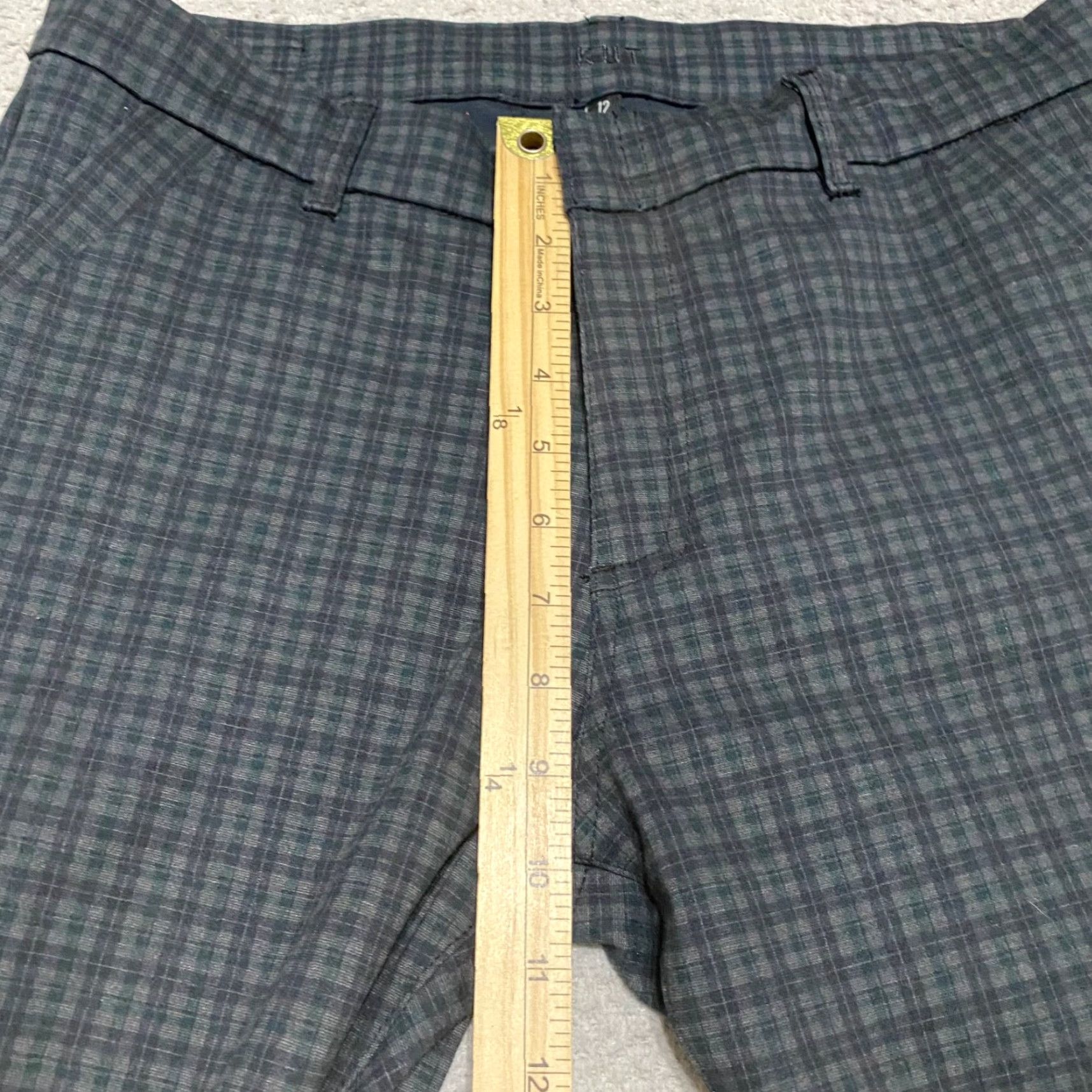 Vintage KUT from the Kloth Womens Pants 12 Gray Plaid Stretch Skinny Mid Rise Chino Womens Size 34" / US 12 / IT 48 - 7 Thumbnail