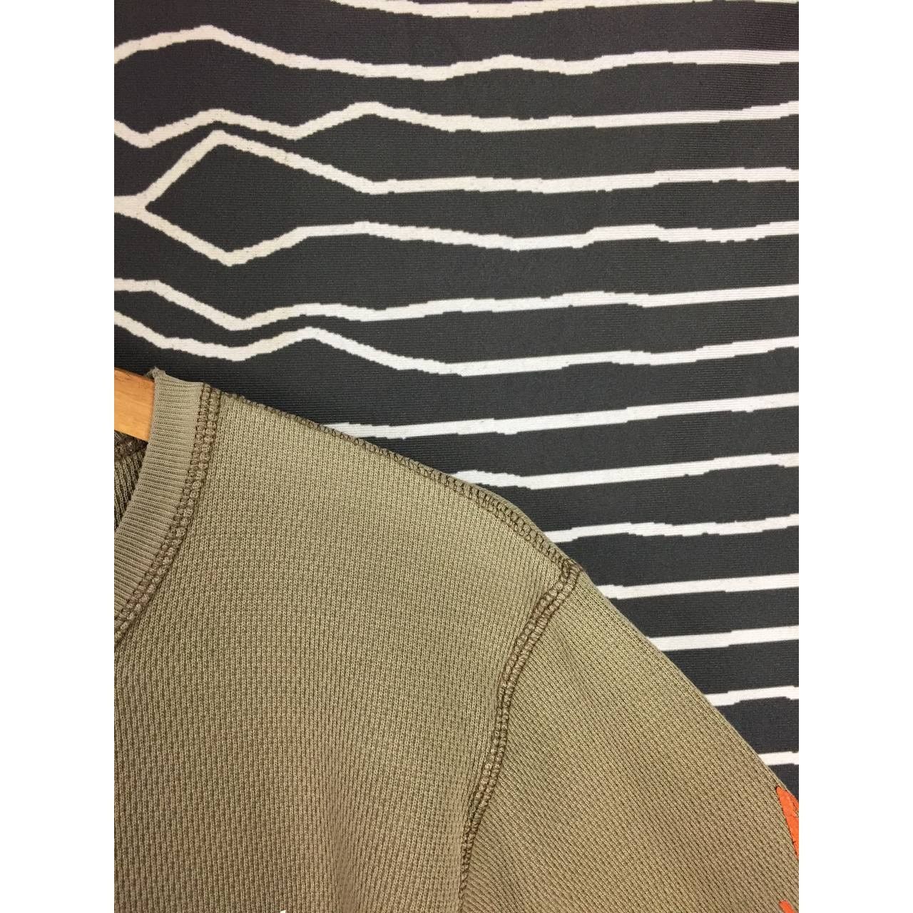 Avirex × Vintage Vtg Avirex U.S Army Fort Riley Waffle Knit Longsleeve Tee Size US M / EU 48-50 / 2 - 5 Thumbnail