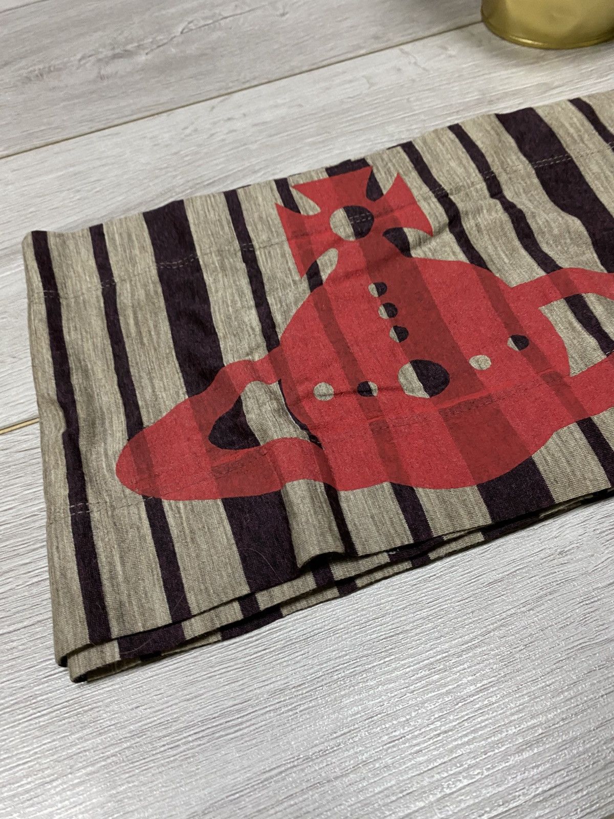 Vivienne Westwood Vivienne Westwood very long 🪐 wool scarf Big Orb logo print Size ONE SIZE - 4 Thumbnail