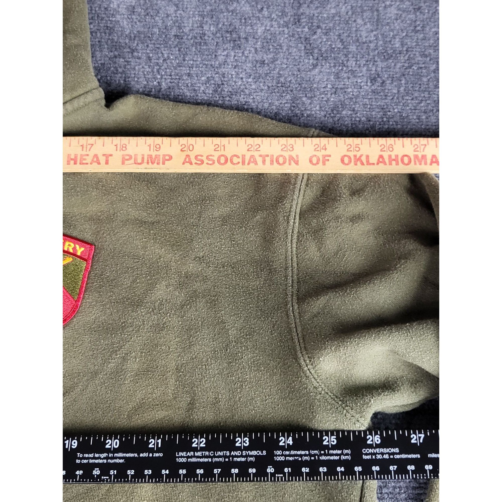 Other Infantry US Army Hoodie Men Sz XL Green Double Sided Militar Size US XL / EU 56 / 4 - 4 Thumbnail