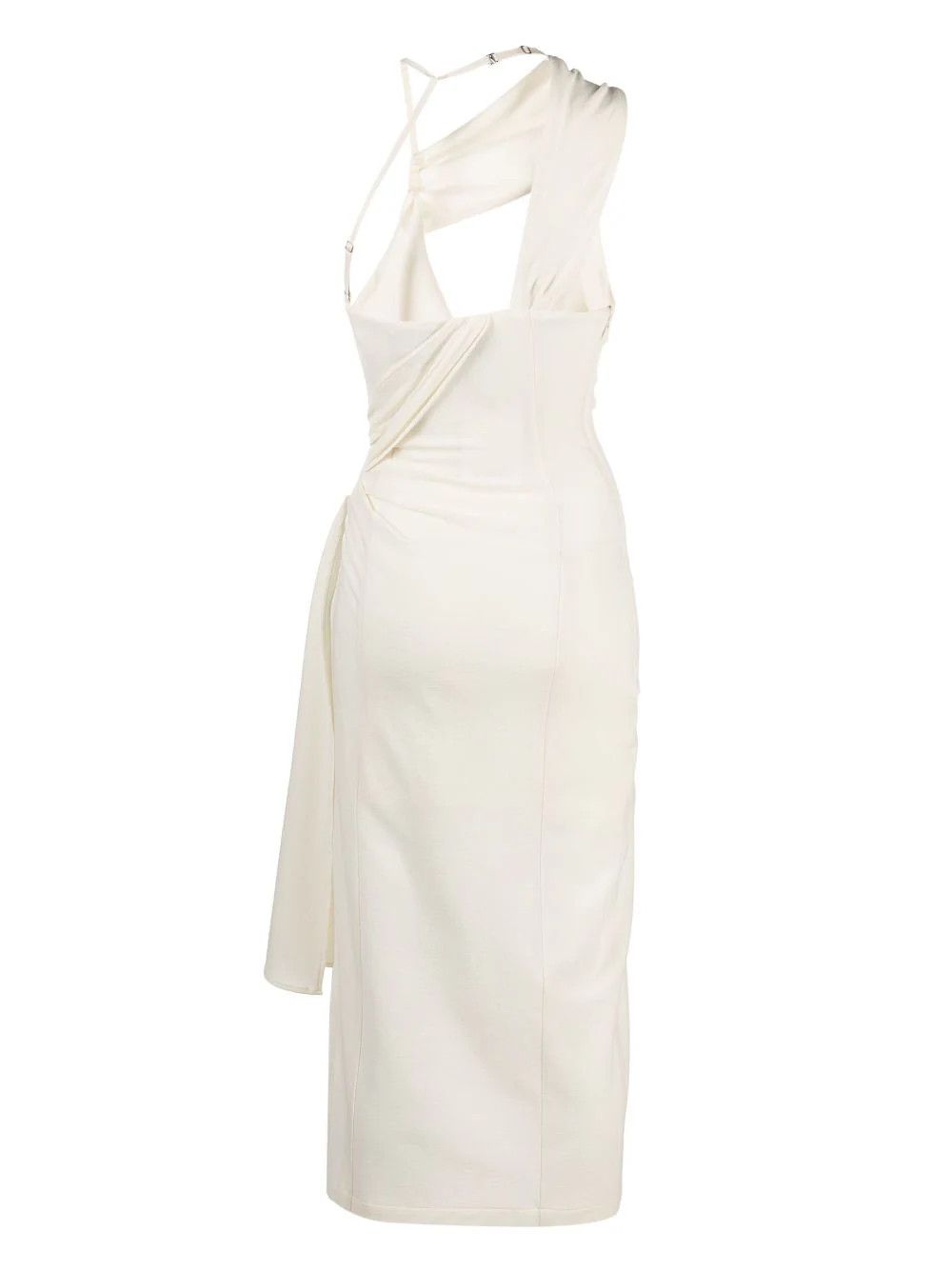 Jacquemus o1mle0824 La Robe Abanada Dress in White Size S / US 4 / IT 40 - 2 Thumbnail
