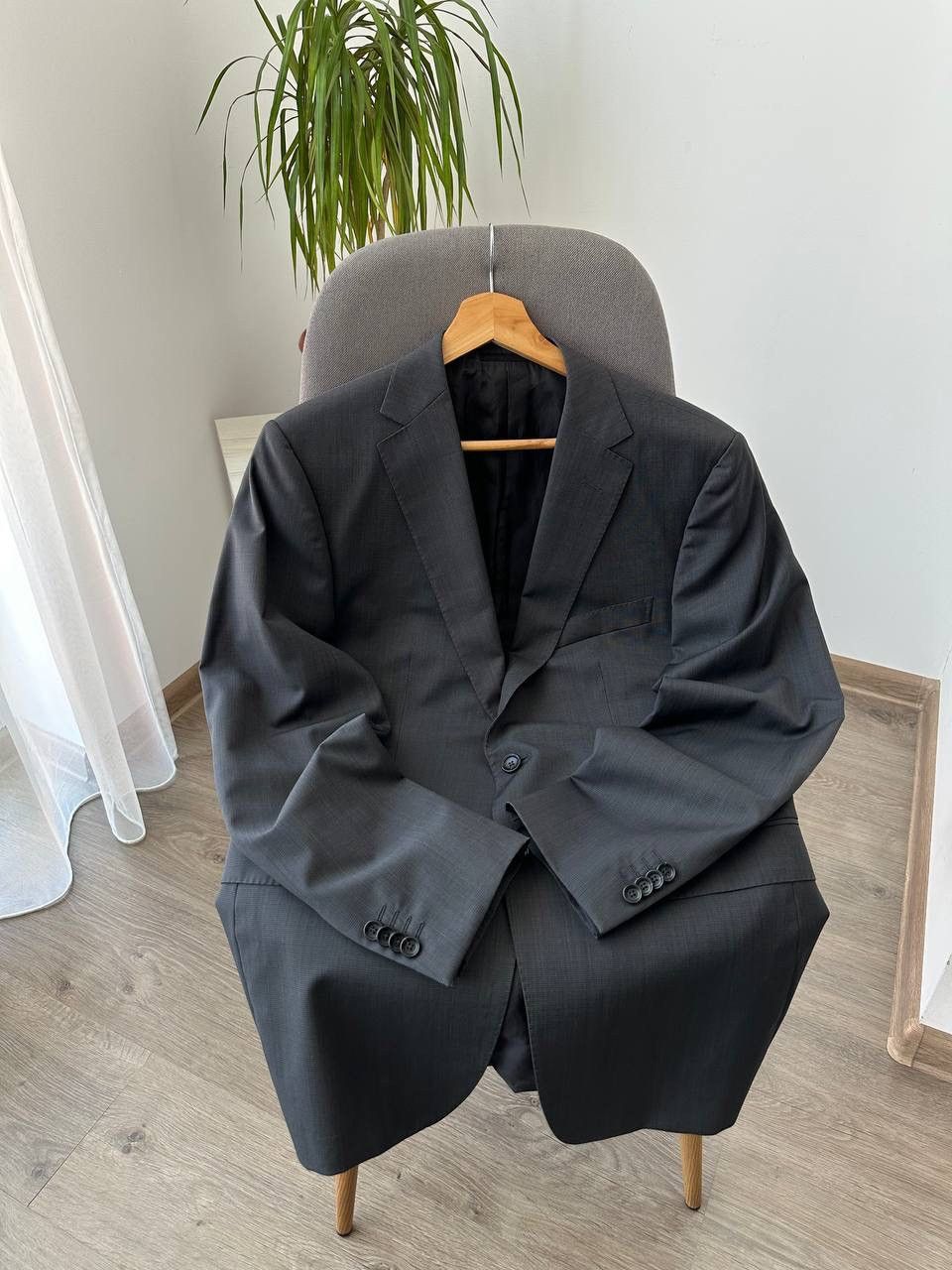Vintage × Z Zegna Vintage Z Zegna Gray 2 Bottons Blazer Jacket Size 48R - 6 Thumbnail