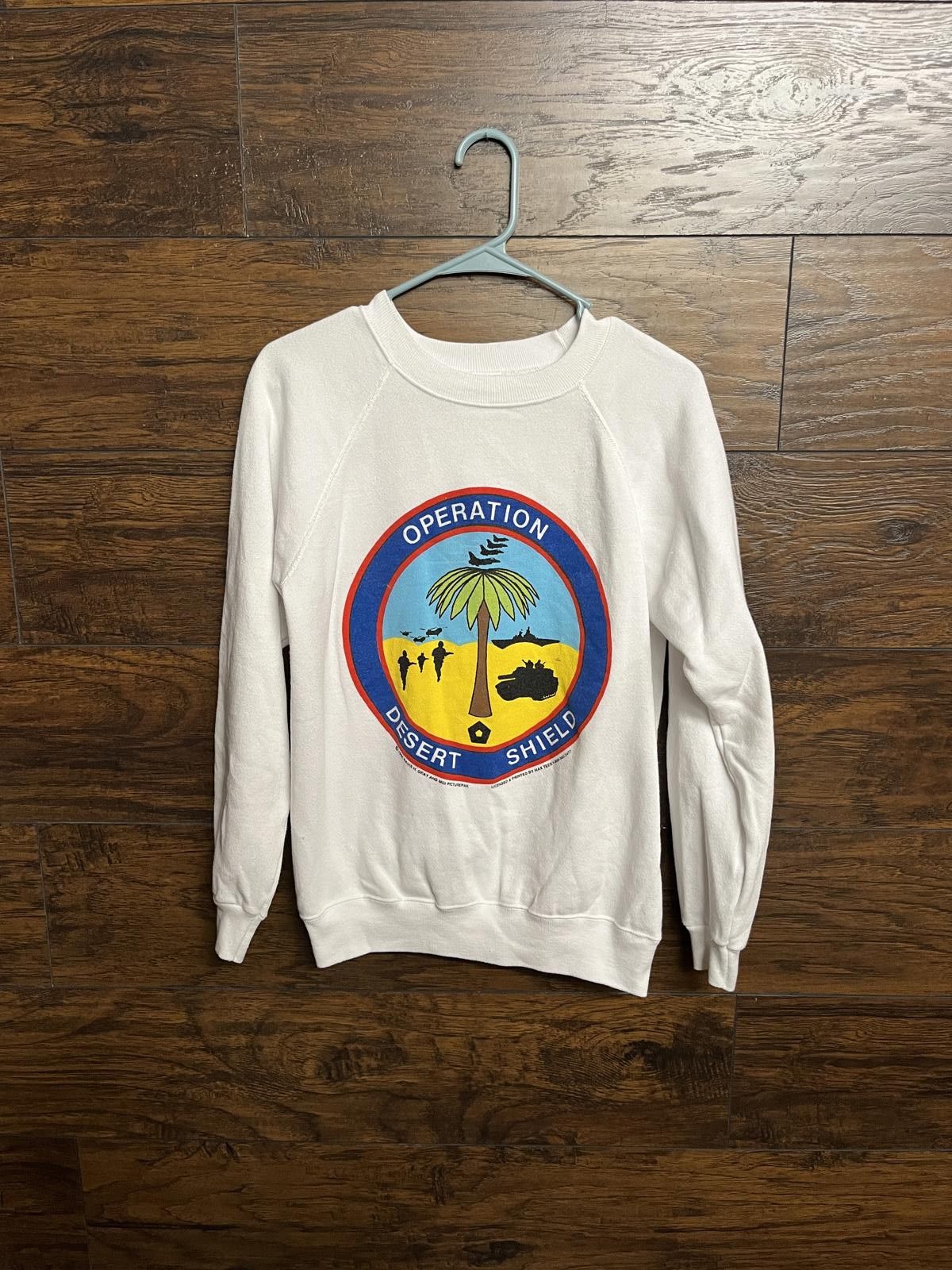 Hanes VTG Operation Desert Shield Crew Neck - 2 Sided 1990 -M Size US M / EU 48-50 / 2 - 2 Thumbnail
