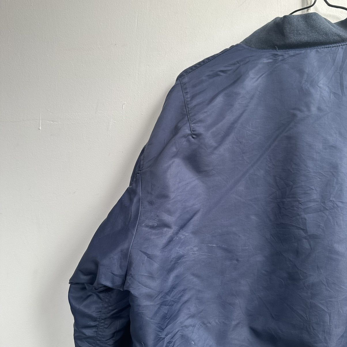Vintage Vintage MA-1 Y2K Blue Militari Flyght Bomber USA Jacket Size US L / EU 52-54 / 3 - 16 Thumbnail