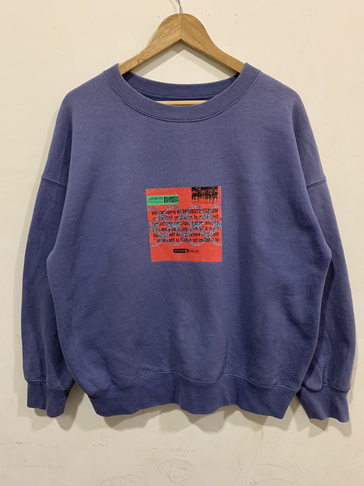 MOUSSY Moussy Studiowear Sweatshirt Size US XL / EU 56 / 4 - 1 Thumbnail