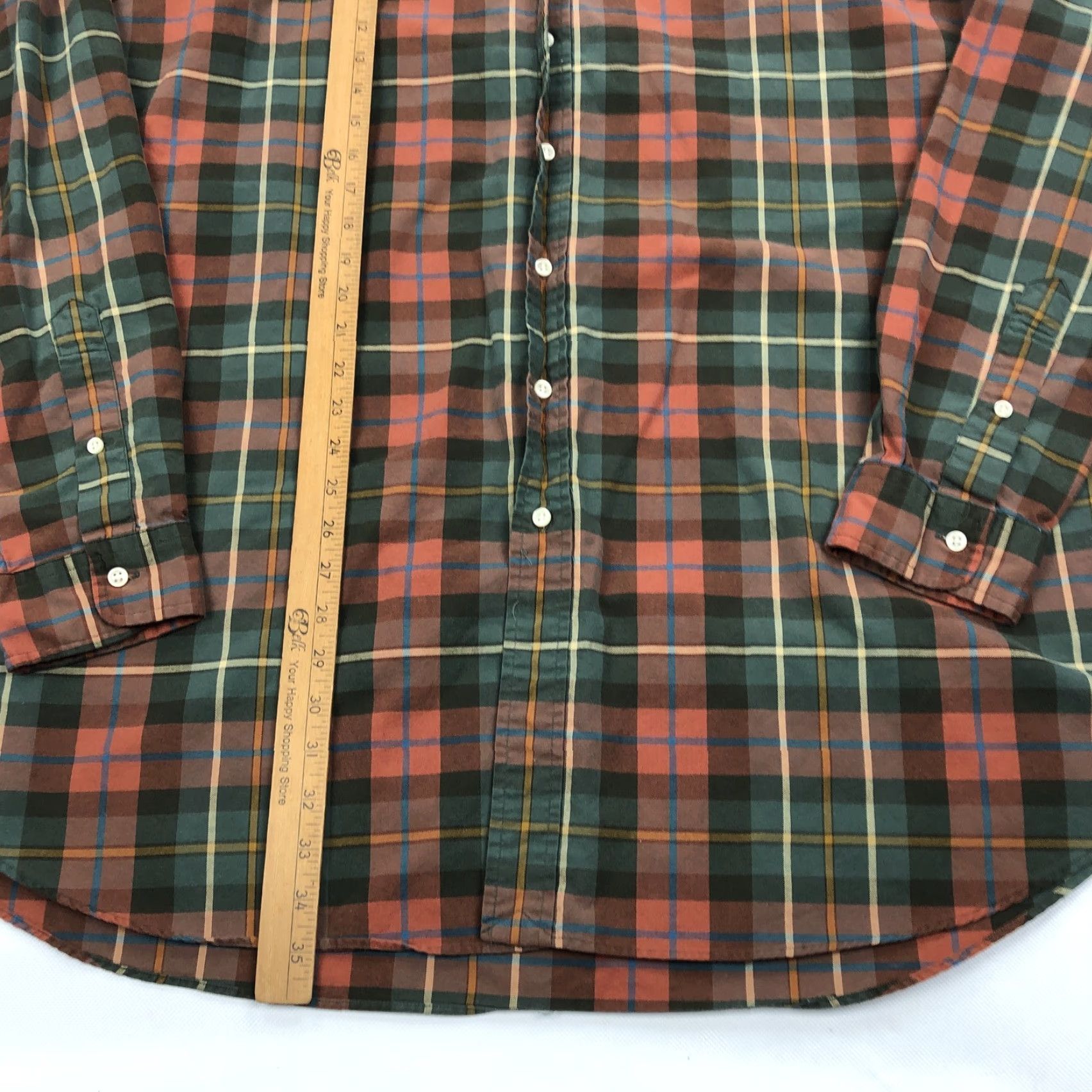 Ralph Lauren Ralph Lauren Men's 4XLT Custom Fit Plaid Button Up Shirt Long Sleeve Fall Size US XXL / EU 58 / 5 - 4 Thumbnail