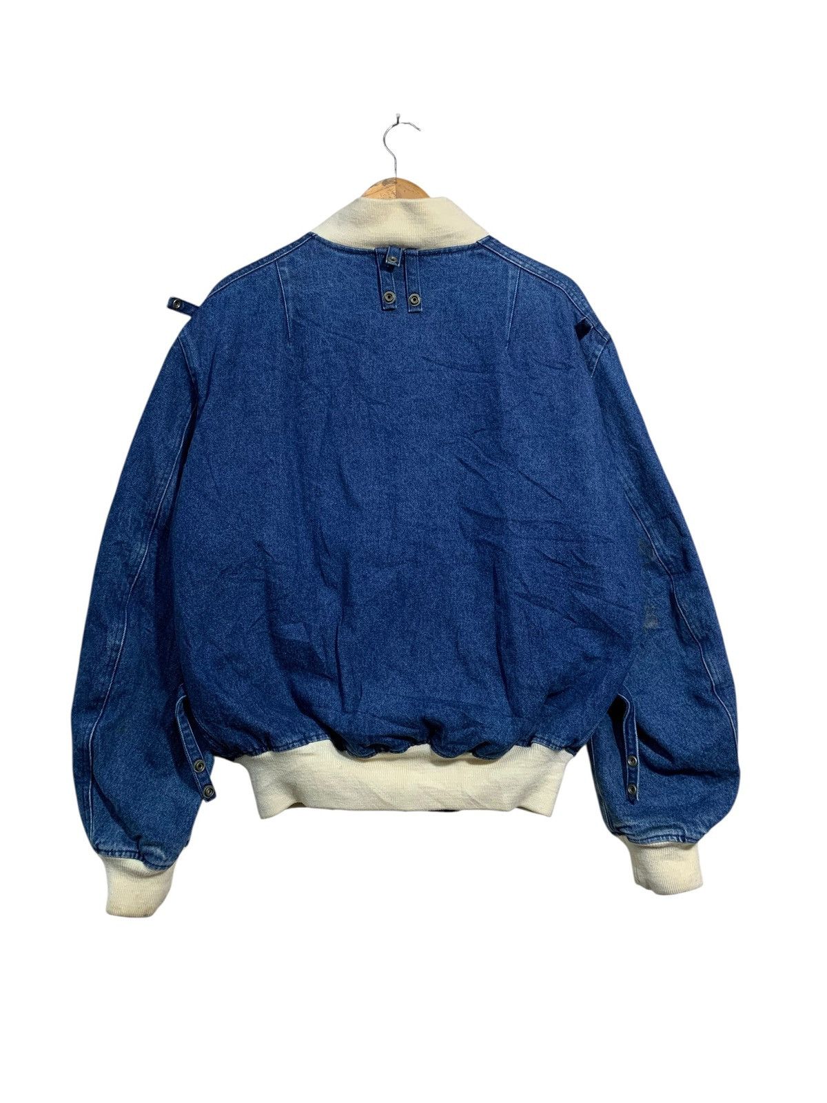 Karl Helmut 🔥KARL HELMUT DENIM BOMBERS JACKET PARACHUTE Size US L / EU 52-54 / 3 - 7 Thumbnail