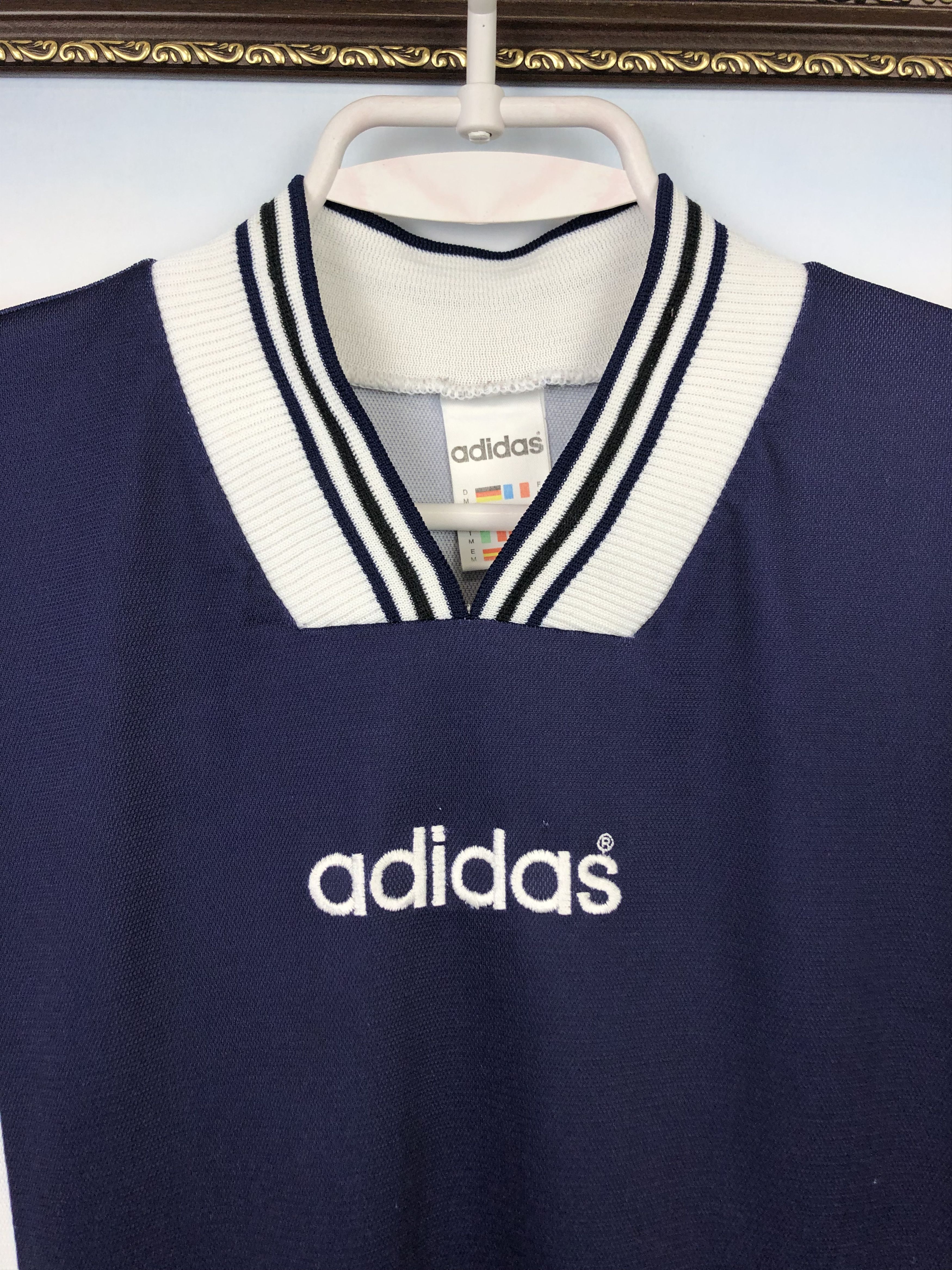 Adidas × Vintage Vintage Adidas Football Template Shirt Soccer Jersey Trikot Size US M / EU 48-50 / 2 - 3 Thumbnail