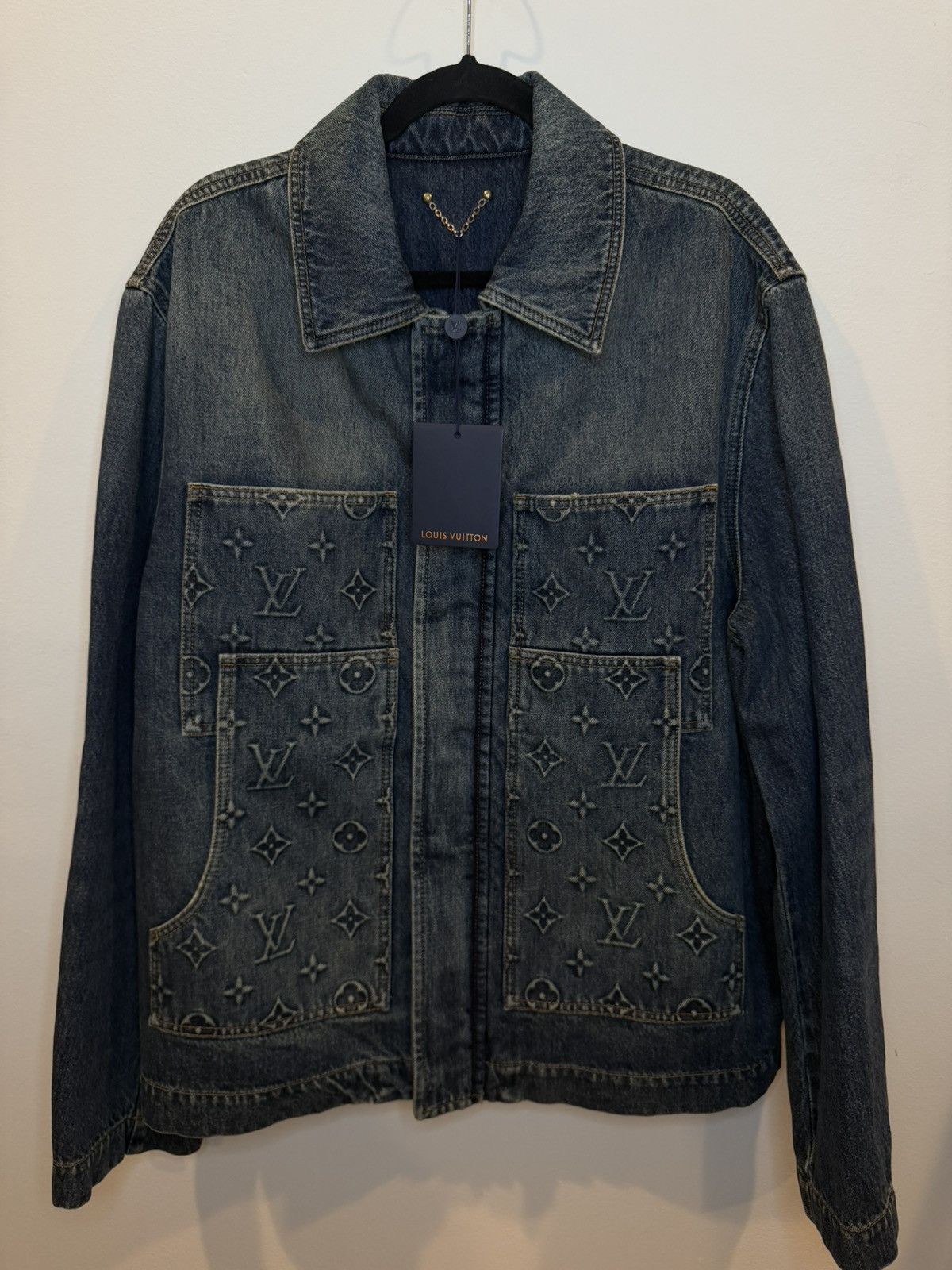 Louis Vuitton Louis Vuitton Denim Carpenter Jacket Size US L / EU 52-54 / 3 - 1 Thumbnail