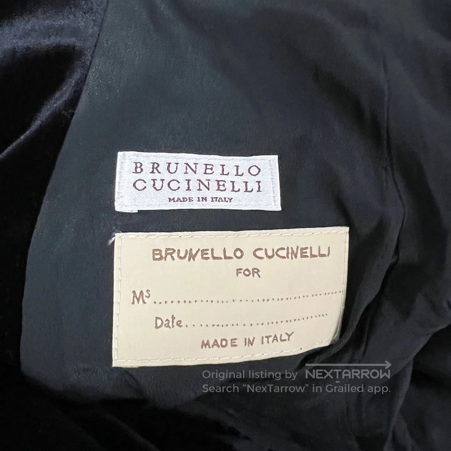 Brunello Cucinelli Brunello Cucinelli Black velvet suit jacket| Size L / US 10 / IT 46 - 5 Thumbnail