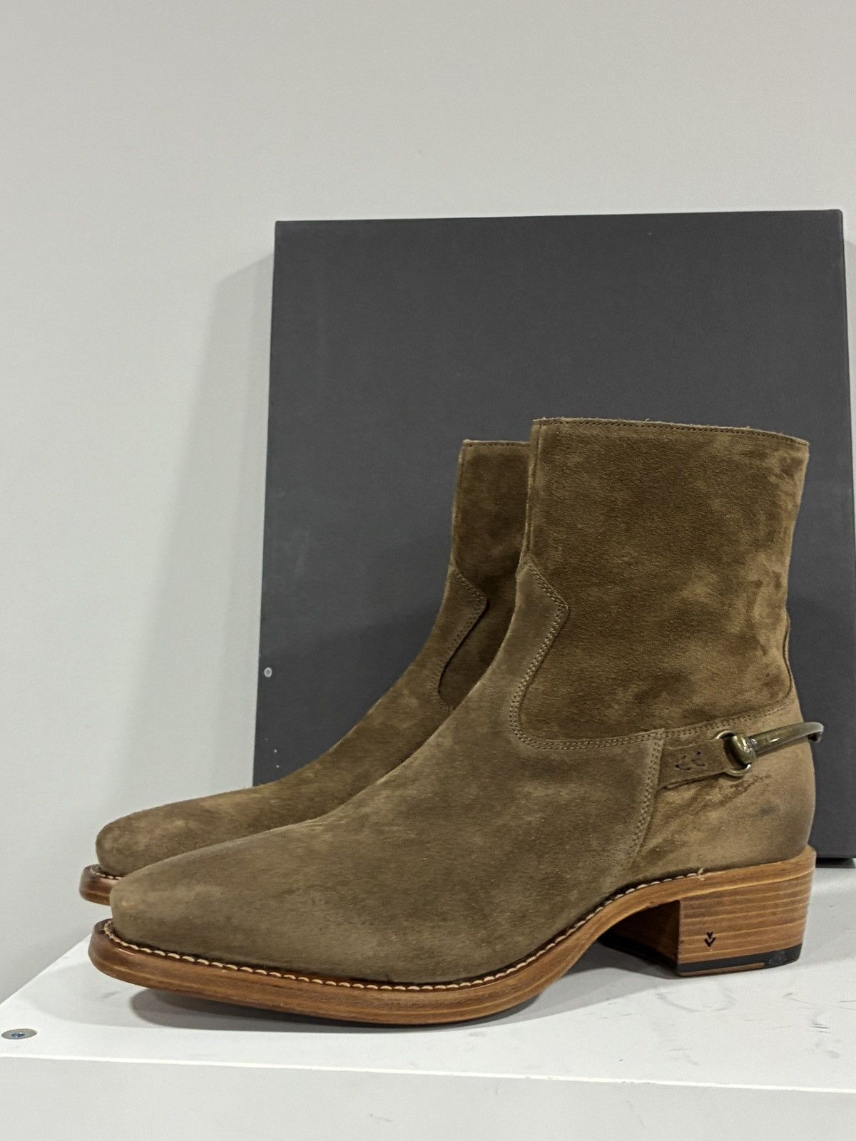John Varvatos Walker Bit Boot Size 9.5 EU 42.5 Size US 9.5 / EU 42-43 - 8 Thumbnail