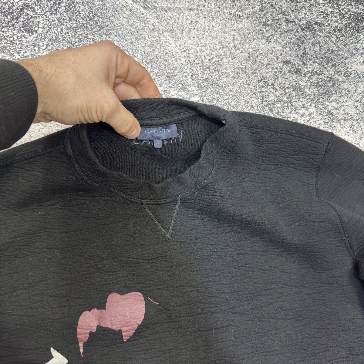 Lanvin Lanvin Mens Black Sweatshirt M size Size US M / EU 48-50 / 2 - 5 Thumbnail