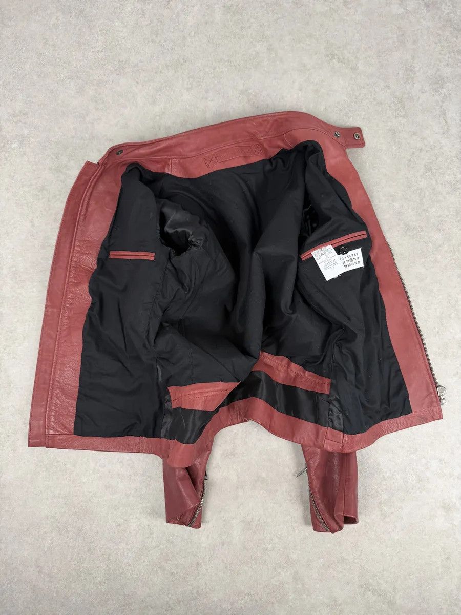 Maison Margiela SS2012 Maison Margiela 5 Zip Red Leather Jacket Size US M / EU 48-50 / 2 - 13 Thumbnail