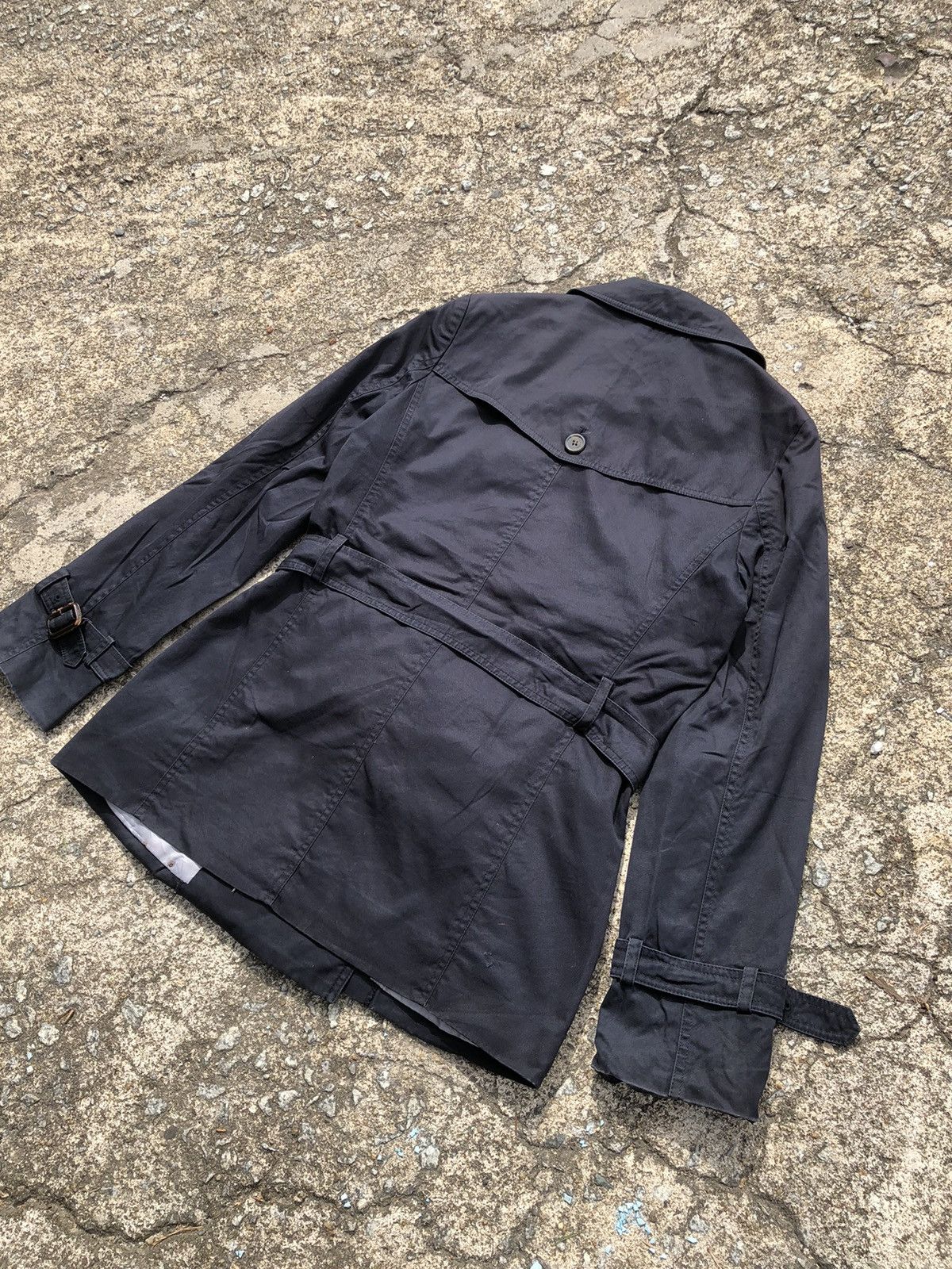 Japanese Brand Vintage Naf Naf Trench Coat Size S / US 4 / IT 40 - 11 Thumbnail