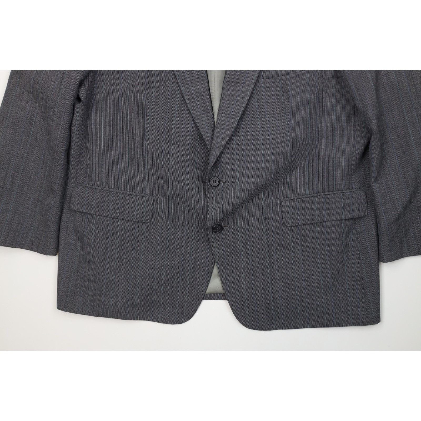Vintage Vintage 90s Streetwear Hand Tailored 2 Piece Suit Wedding Size 48R - 5 Thumbnail