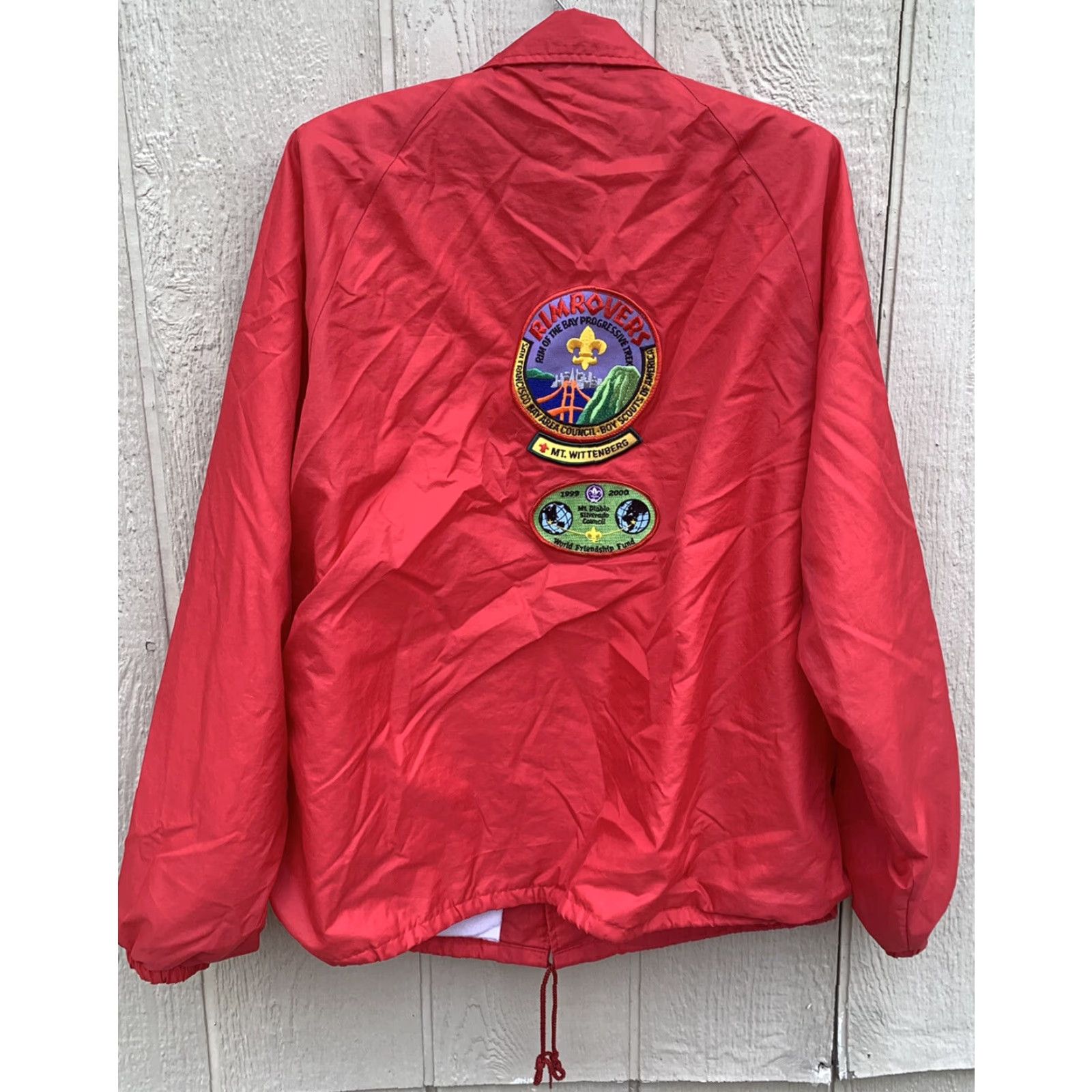 Area VINTAGE Boy Scouts Windbreaker Jacket Rimrovers San Francisco Bay Area BSA XL Jacket Size US XL / EU 56 / 4 - 2 Thumbnail