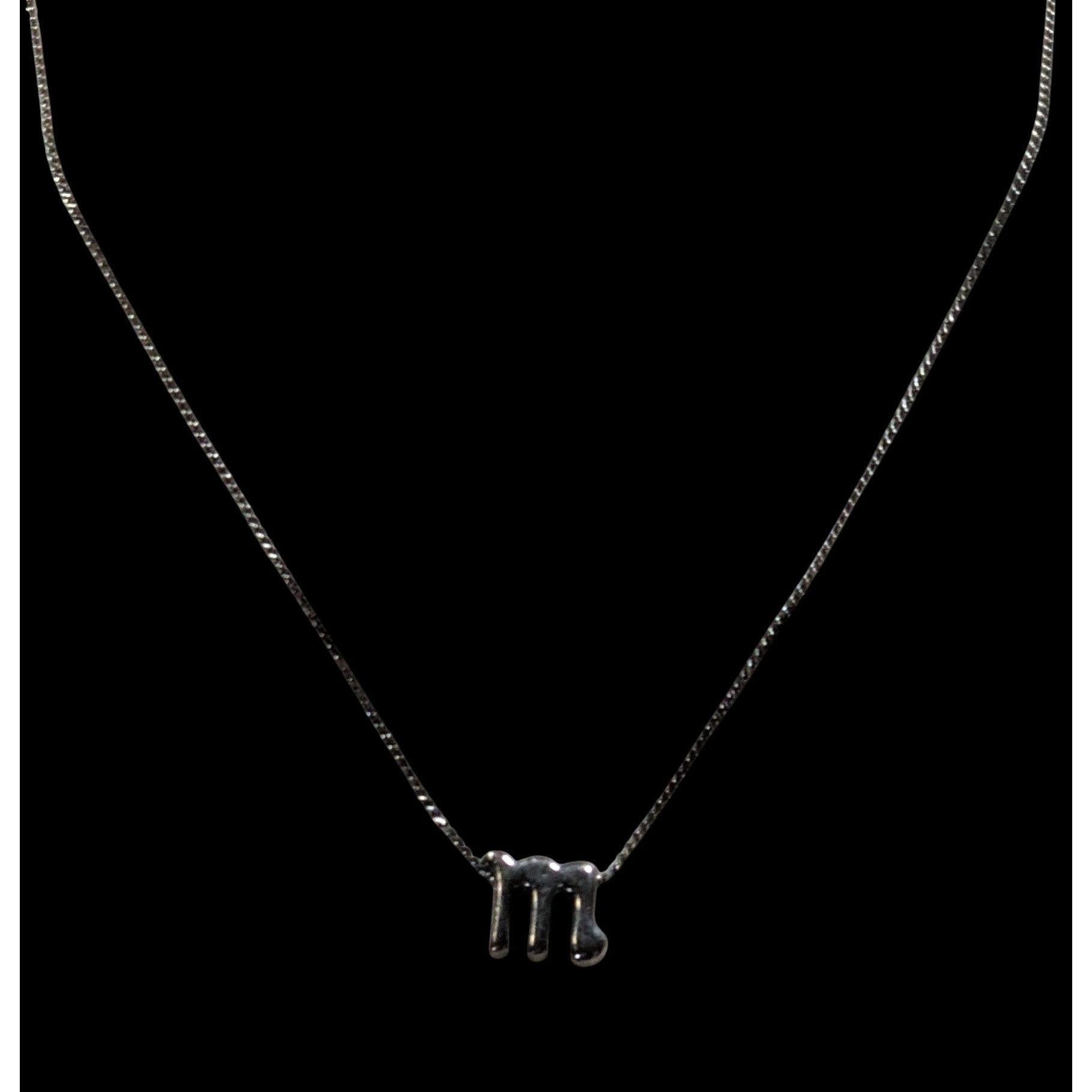 Other Scorpio Pendant Necklace Silver Tone On Dainty Rope Chain Size ONE SIZE - 4 Thumbnail