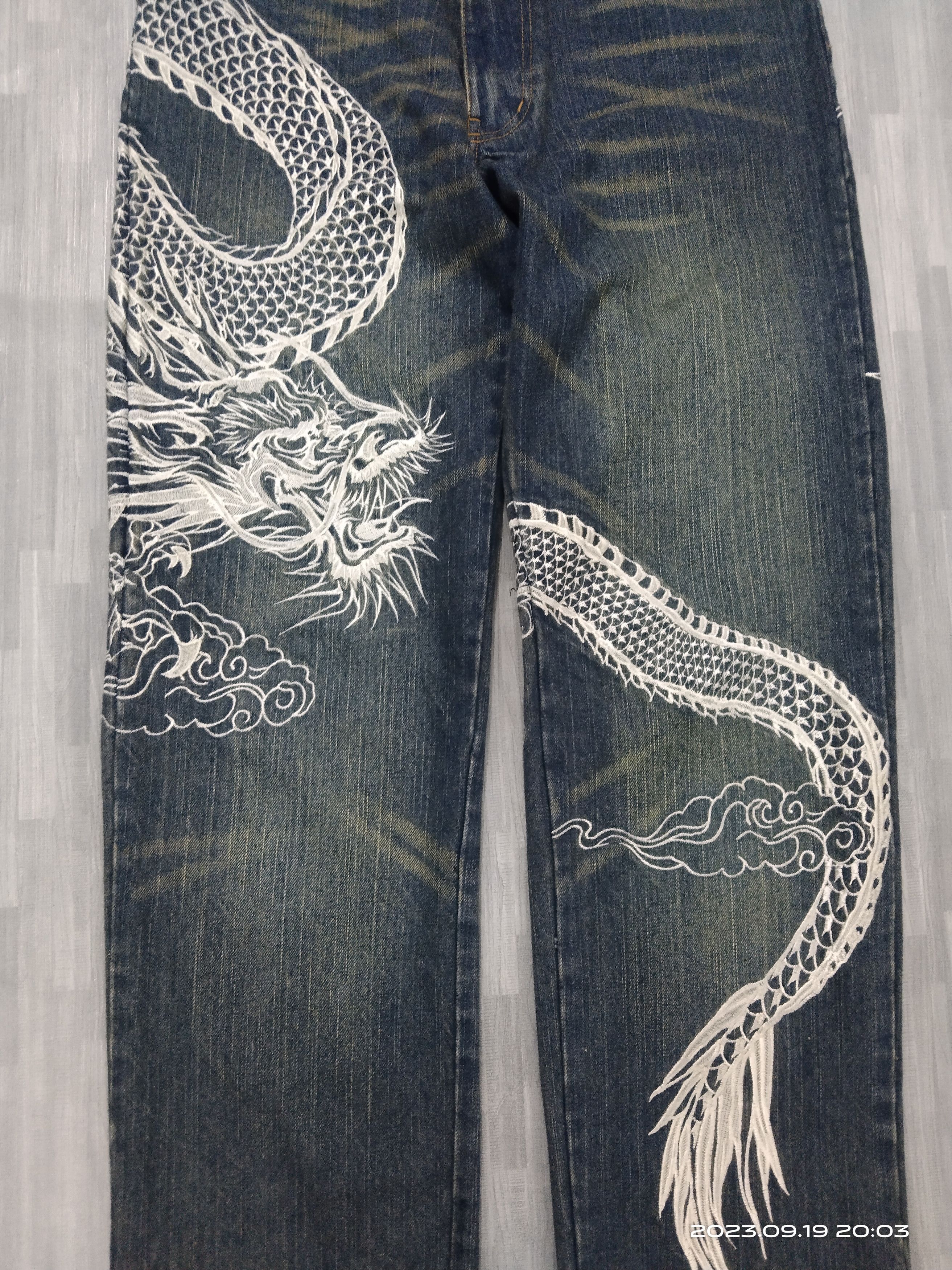 Dragonfly SiCK RUSTY THE JAPANESE TRADITION DRAGONFLY EMBROIDED Size US 31 - 4 Thumbnail