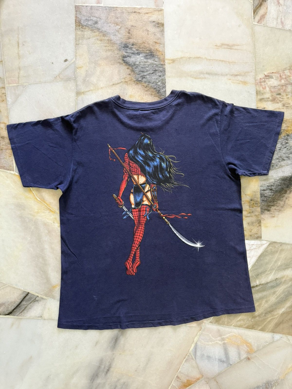 Vintage Vintage 1997 Shi Lady Death Shirt William Tucci Crusade Size US XXL / EU 58 / 5 - 6 Thumbnail