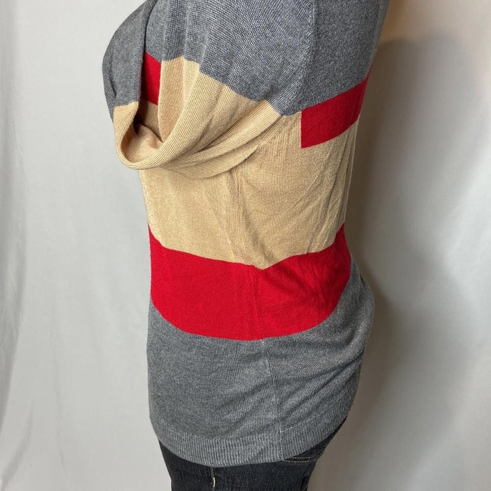 Designer The Limited, Color Block Rayon 3/4 Sleeve Sweater, Large Size L / US 10 / IT 46 - 8 Thumbnail