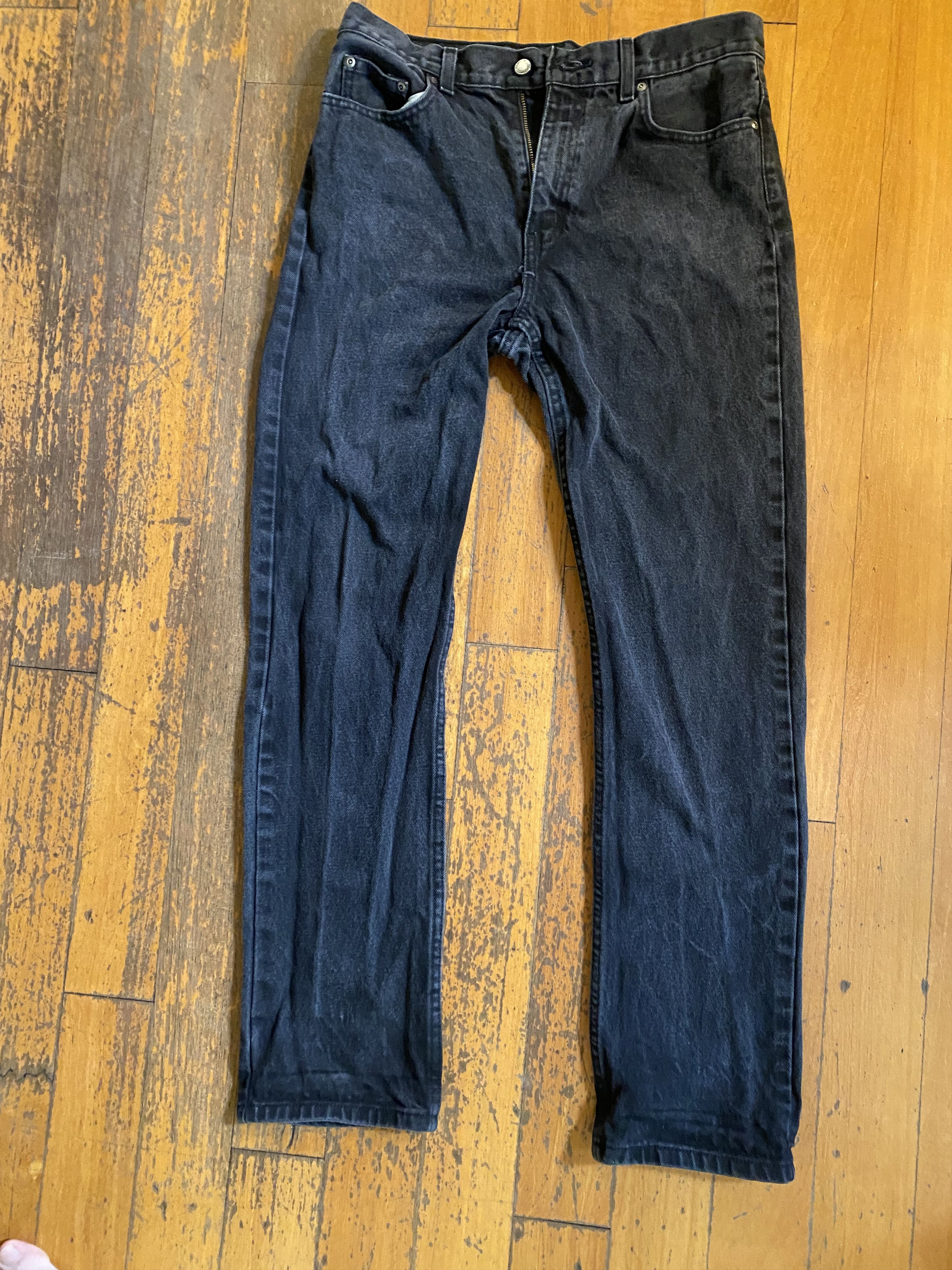 George vintage black stonewash jeans Size US 31 - 1 Thumbnail