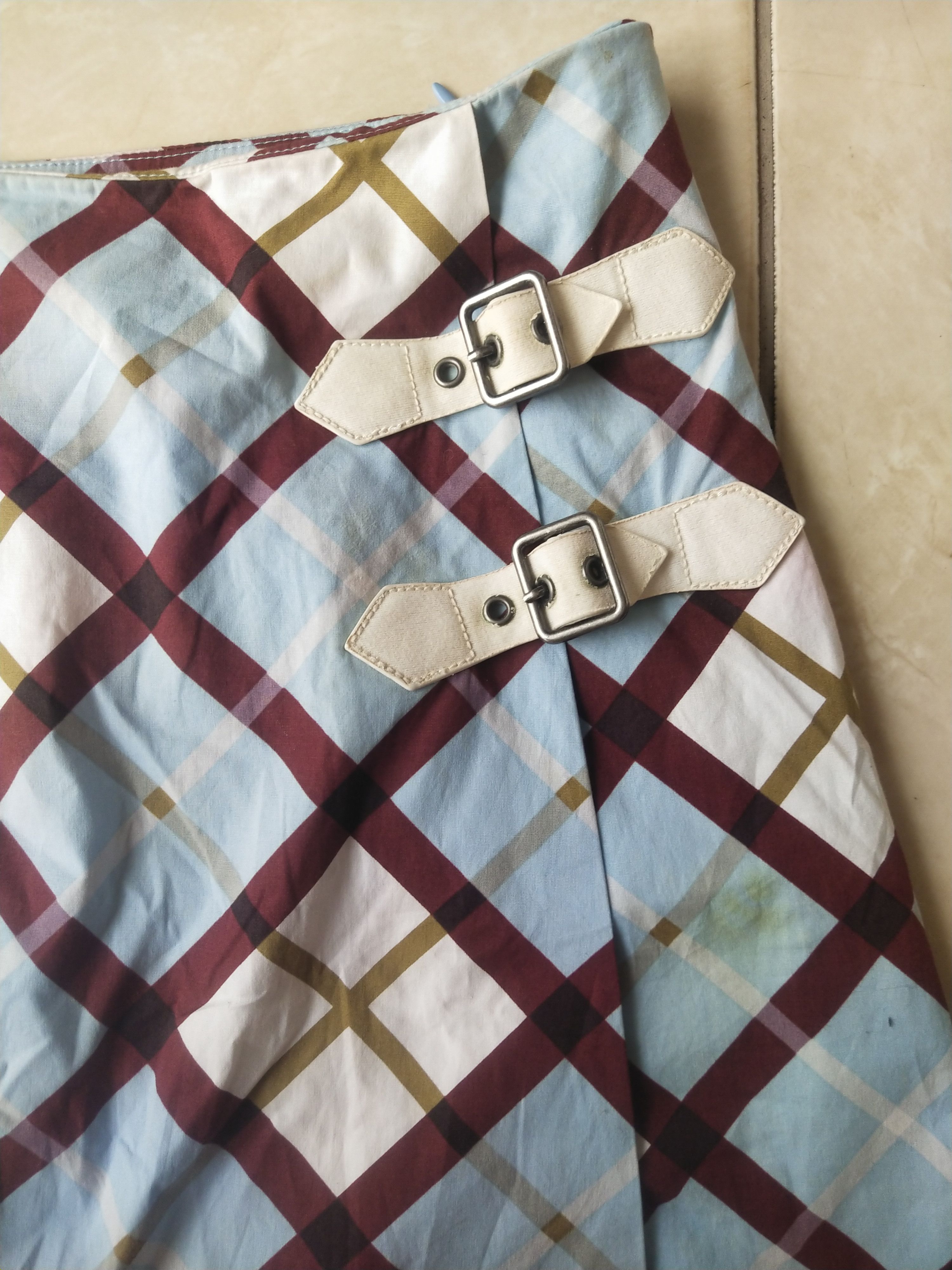 Marc Jacobs Marc by Marc Jacobs Plaid Buckle Mini Skirt Archive Y2K Size 29" - 2 Thumbnail