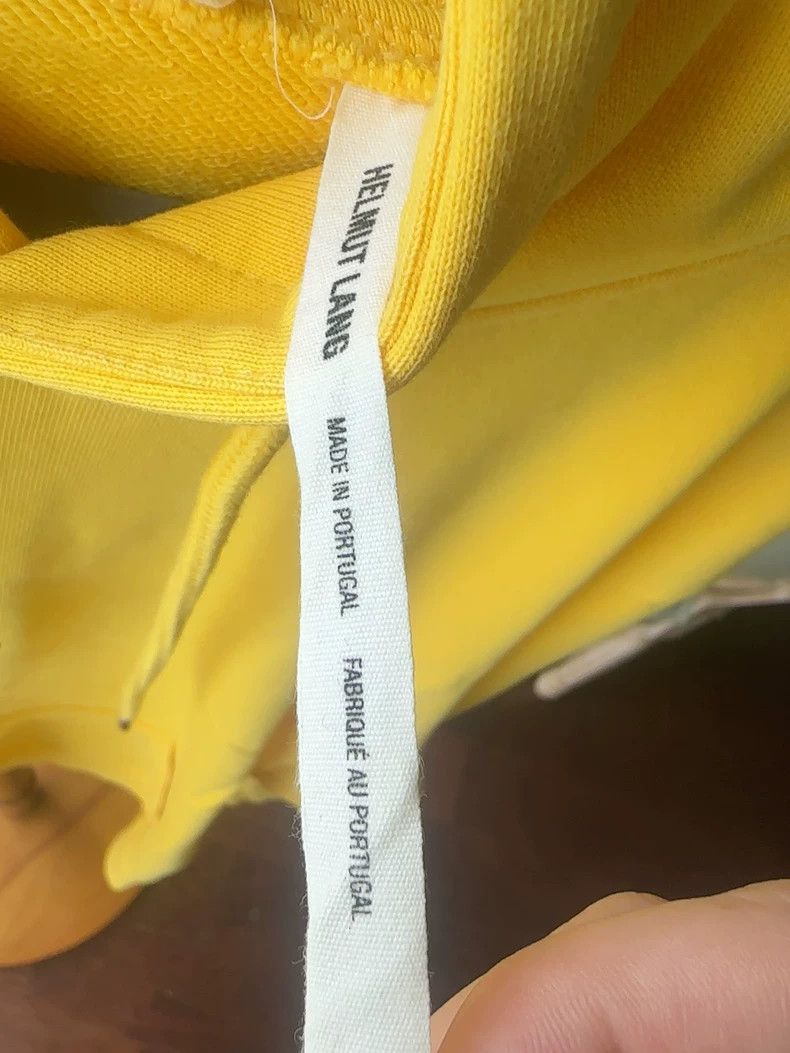 Helmut Lang HELMUT LANG Yellow hoodie Size XL / US 12-14 / IT 48-50 - 3 Thumbnail