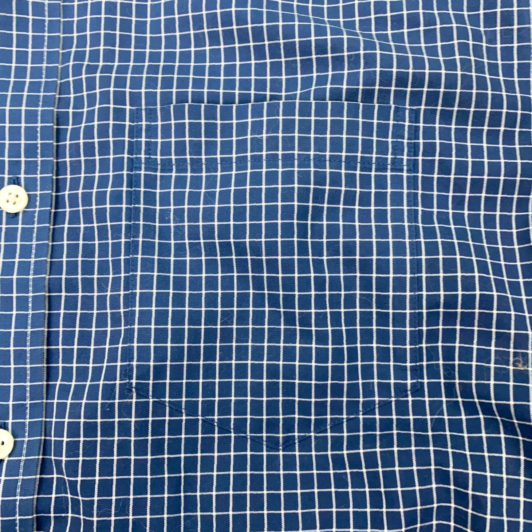 Vintage L.L. Bean Shirt Mens Medium Blue Check Button-Down Traditional Fit Size US M / EU 48-50 / 2 - 2 Thumbnail