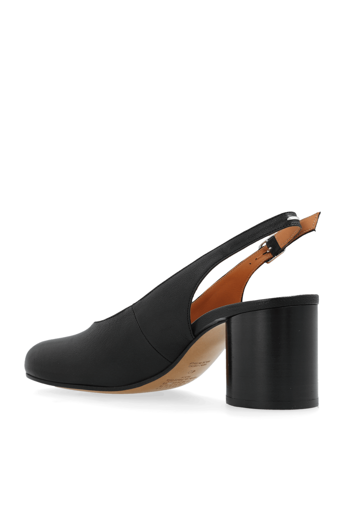 Maison Margiela o1w1db11225 Tabi Slingback Pumps in Black Size US 10 / IT 40 - 4 Thumbnail