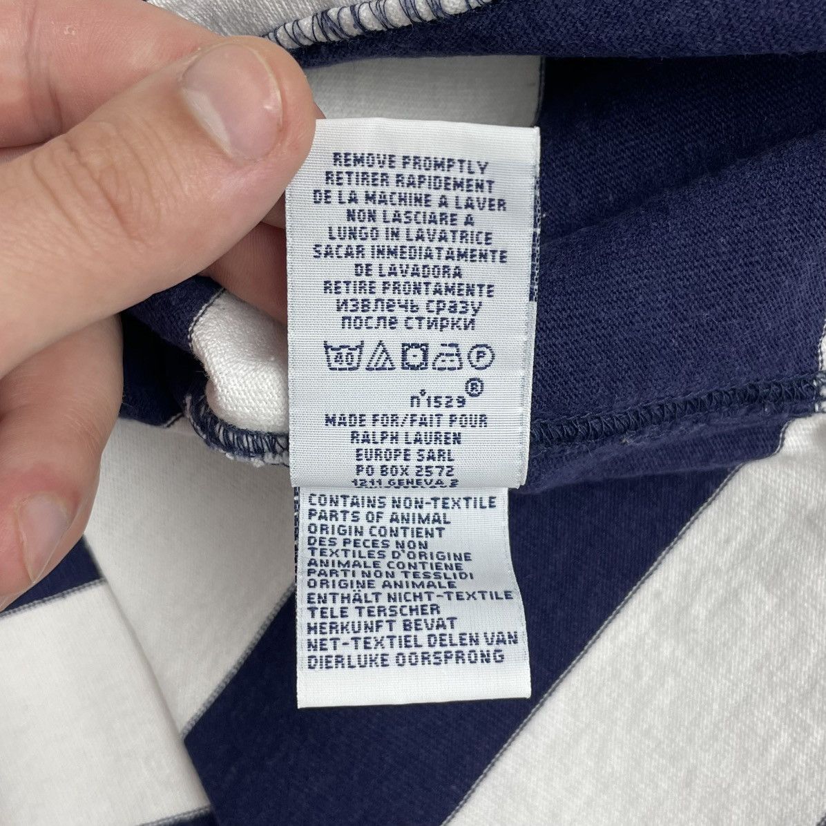 Polo Ralph Lauren Polo Ralph Lauren Vintage Rugby Striped Long Sleeve Size US XL / EU 56 / 4 - 13 Thumbnail