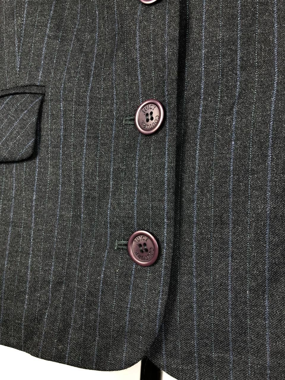 Juicy Couture Juicy Couture Wool Blazer Gray size L Size L / US 10 / IT 46 - 8 Thumbnail