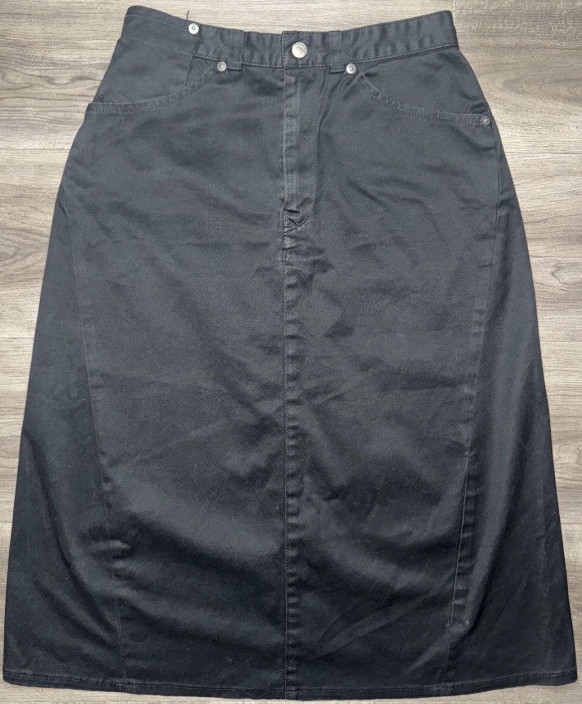 Levi's Levi's Engineered Jeans Black Denim Skirt Japan Size M Size 29" - 1 Thumbnail