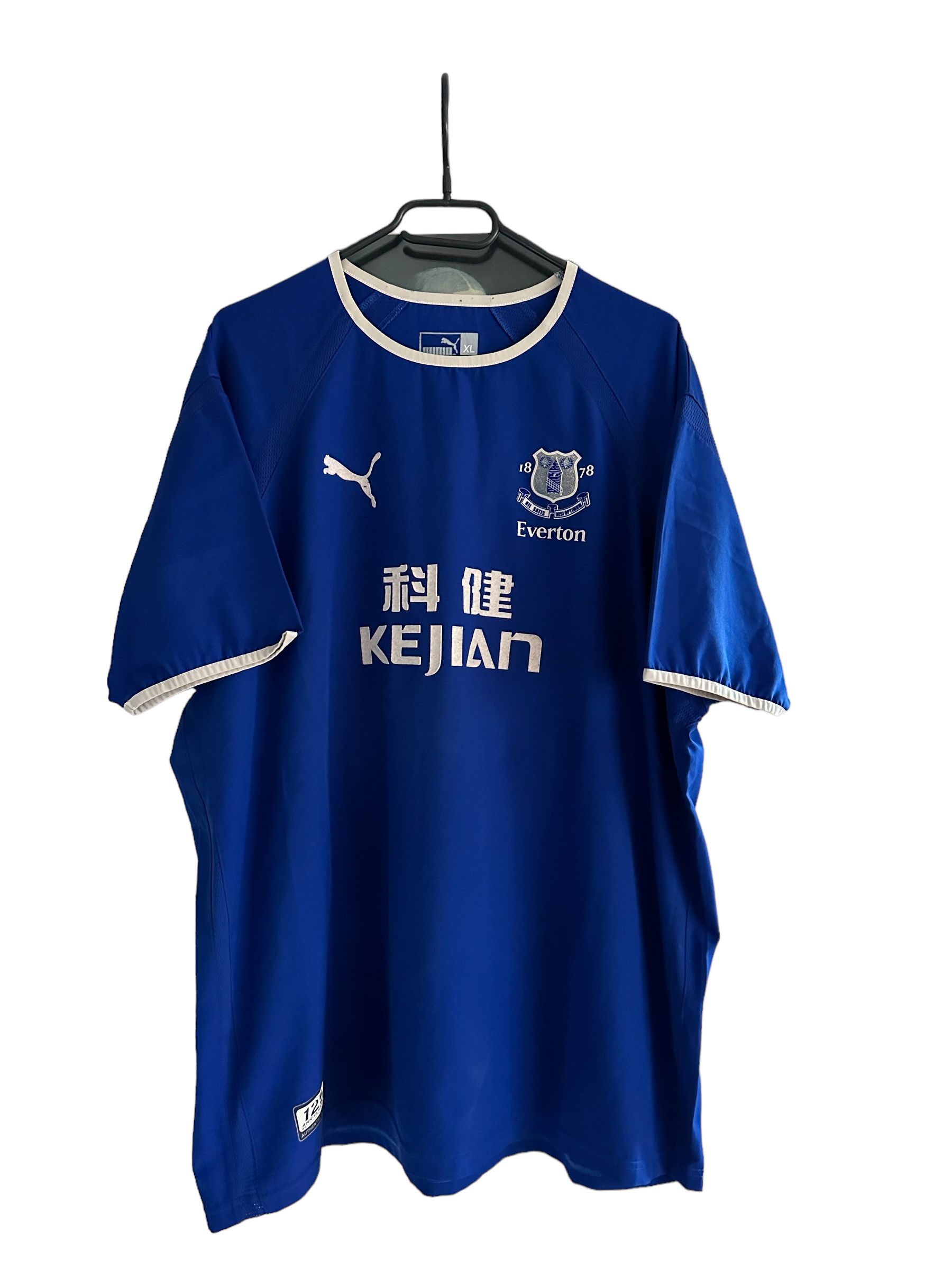 Vintage Everton football shirt 2003 Soccer #18 Rooney Jersey Rare Size US XL / EU 56 / 4 - 2 Thumbnail