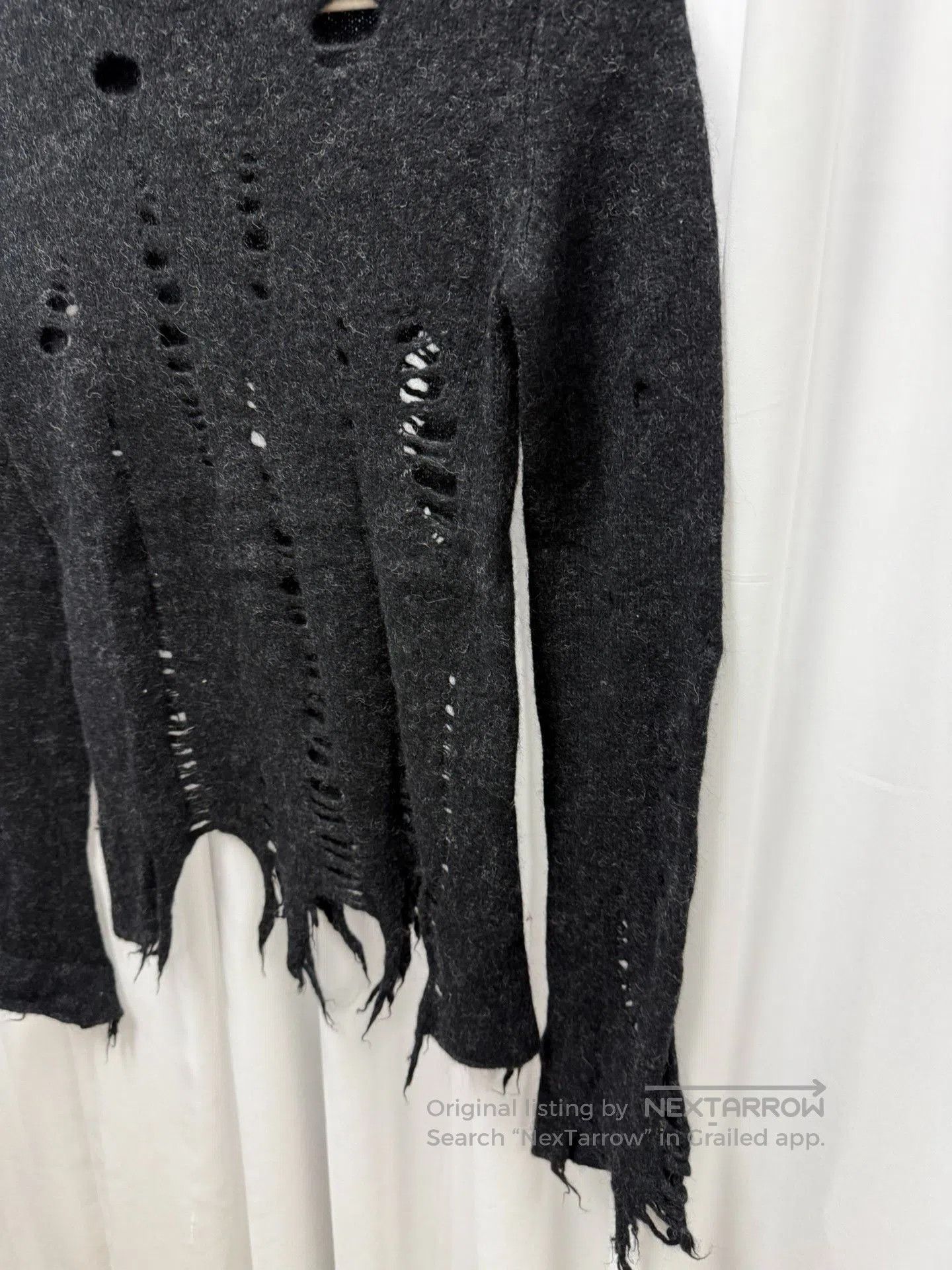 Junya Watanabe Junya Watanabe Distressed Black Sweater. Size US M / EU 48-50 / 2 - 3 Thumbnail