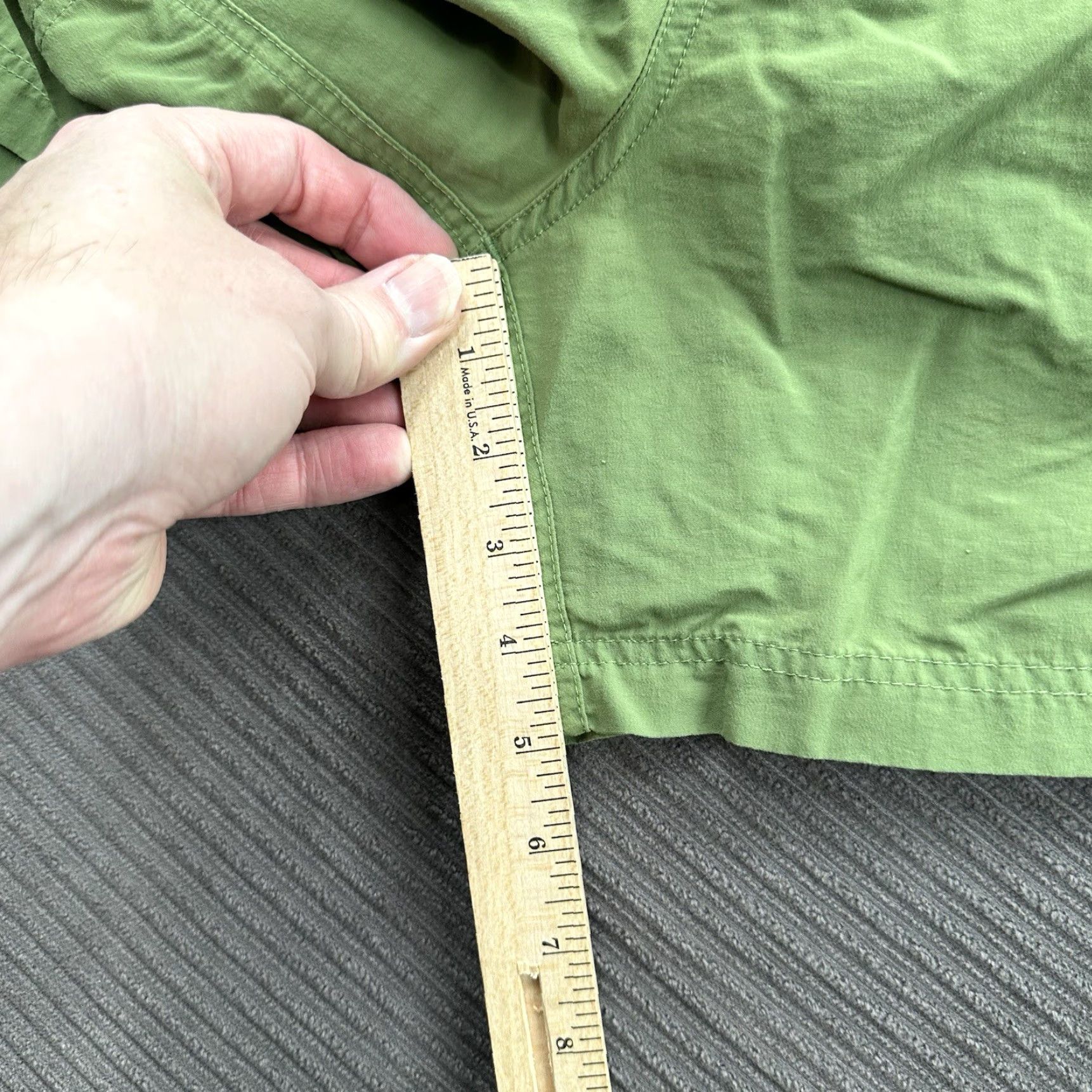 Vintage L.L. Bean Swim Trunks Bottom Men Large Green Polyester Drawstring Lined Beach Weekend Gosn Size ONE SIZE - 7 Thumbnail