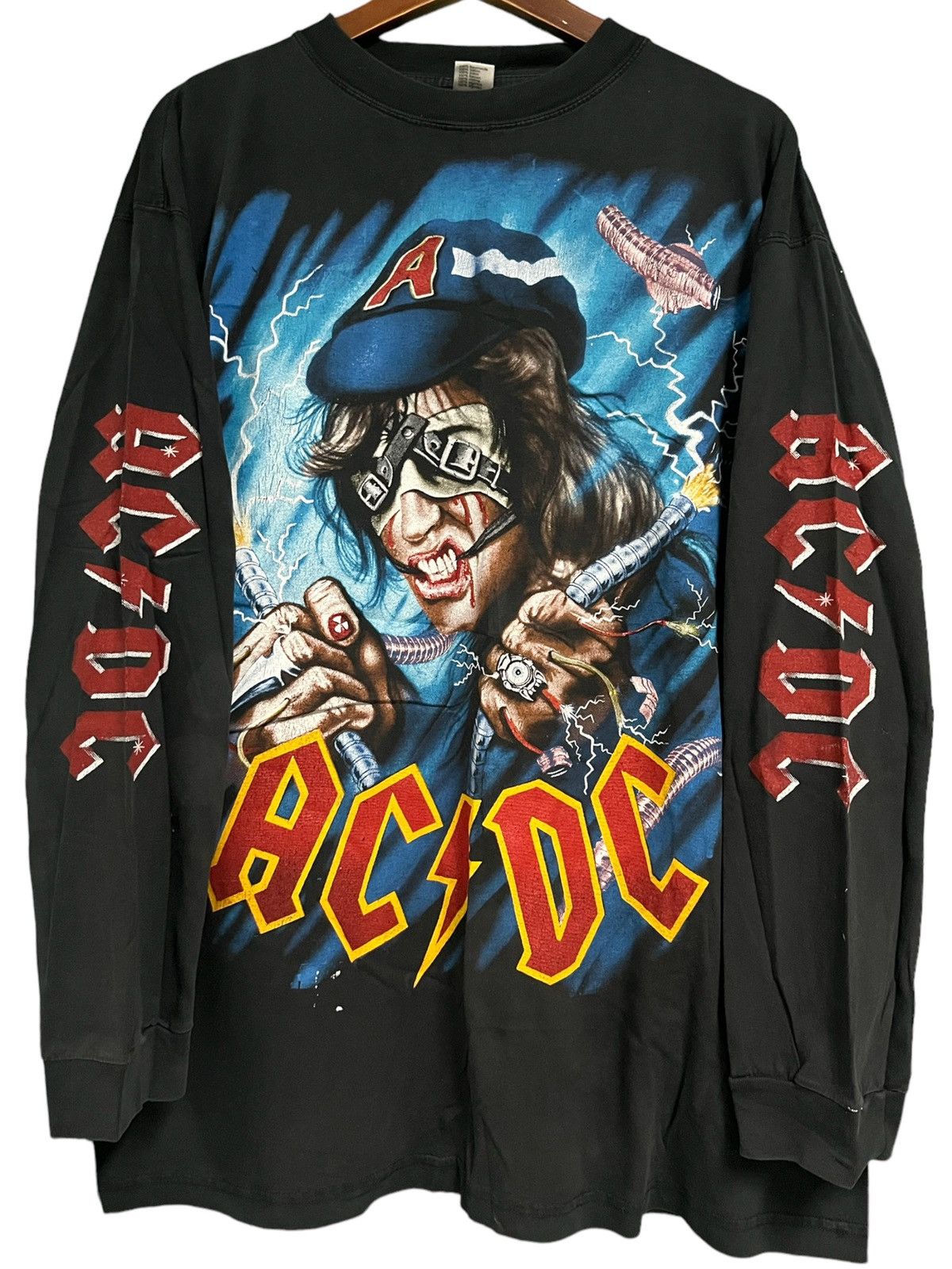 Ac/Dc × Band Tees × Vintage Vintage AC/DC 90s long sleeves t shirt ...