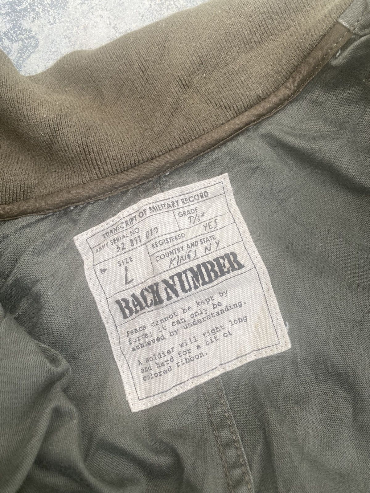Japanese Brand AW Back Number Parka Jacket Size L / US 10 / IT 46 - 7 Thumbnail
