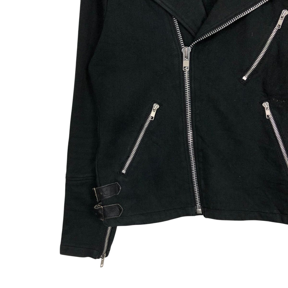 Japanese Brand 🔥VINTAGE CROPPED BIKER JACKET SHIPS DOUBLE COLLAR BONDAGE Size US S / EU 44-46 / 1 - 6 Thumbnail