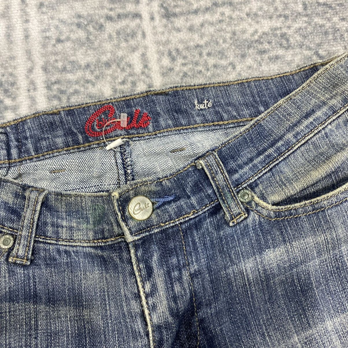 If Six Was Nine × Japanese Brand × Le Grande Bleu (L.G.B.) Flare☠️Blue Cult Washed Bootcut Cowboy Punk Jeans 90s Size US 30 / EU 46 - 7 Thumbnail
