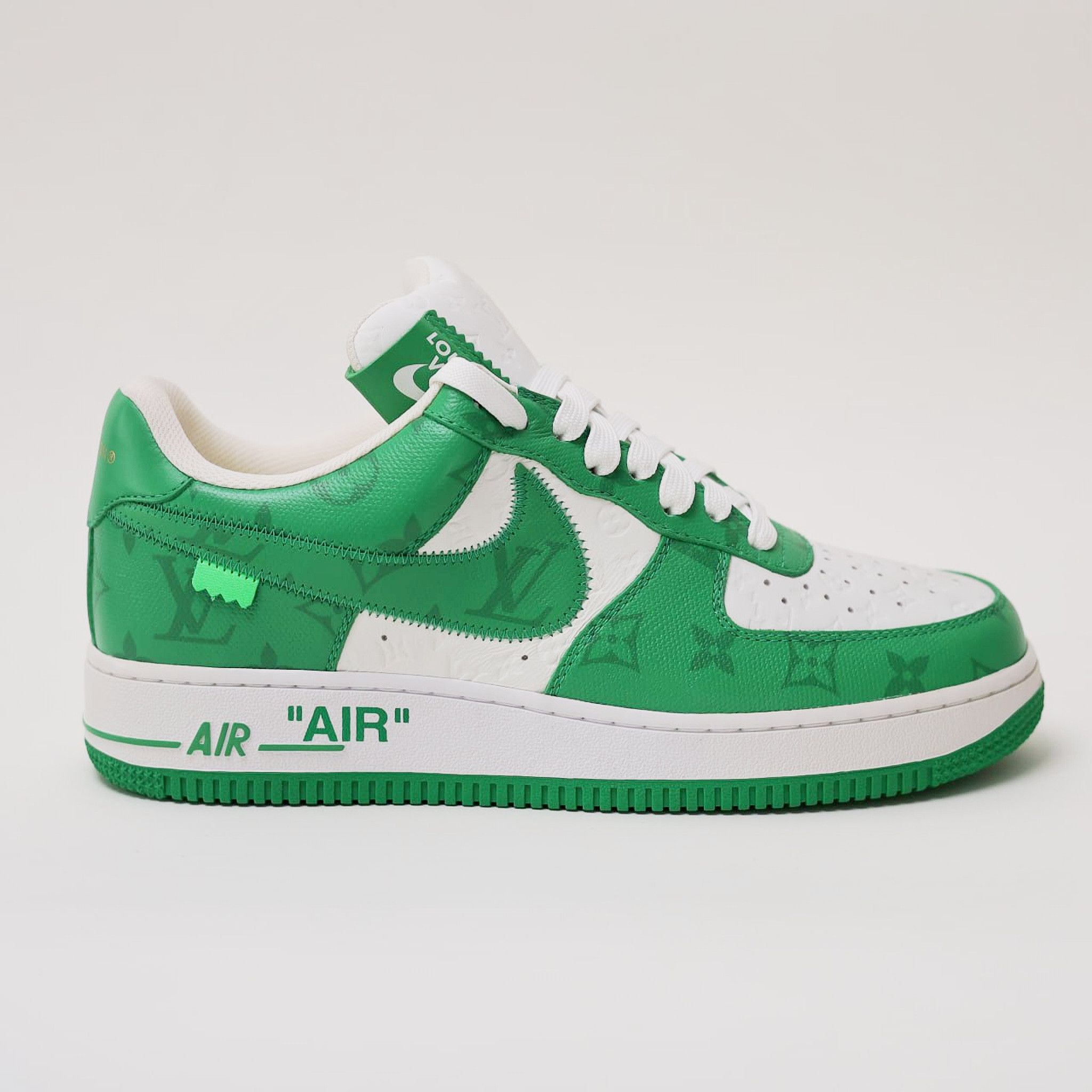 Louis Vuitton LOUIS VUITTON X NIKE AIR FORCE 1 GREEN Size US 8 / EU 41 - 1 Thumbnail