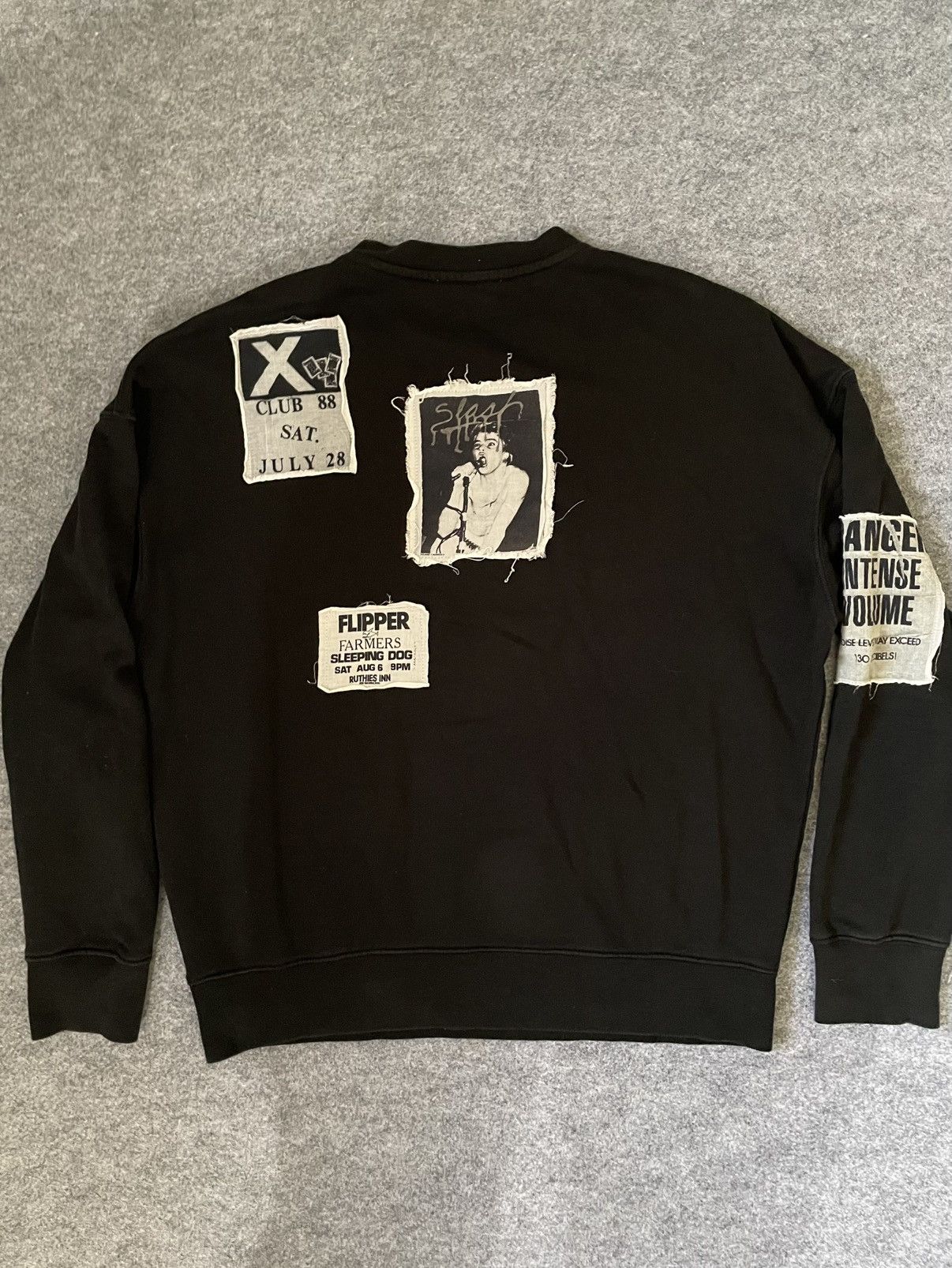 Sandro Sandro Paris Punk Flyer Crewneck Black (RARE) Size US L / EU 52-54 / 3 - 2 Thumbnail