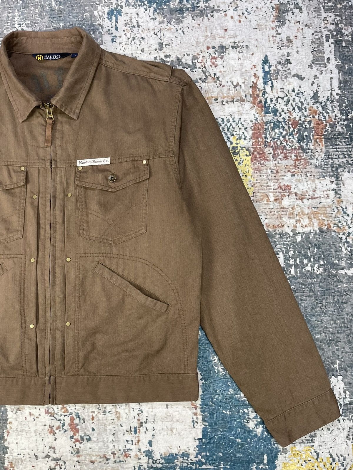 Nautica NAUTICA JEANS UTILITY TRUCKER DENIM JACKET Size US L / EU 52-54 / 3 - 4 Thumbnail