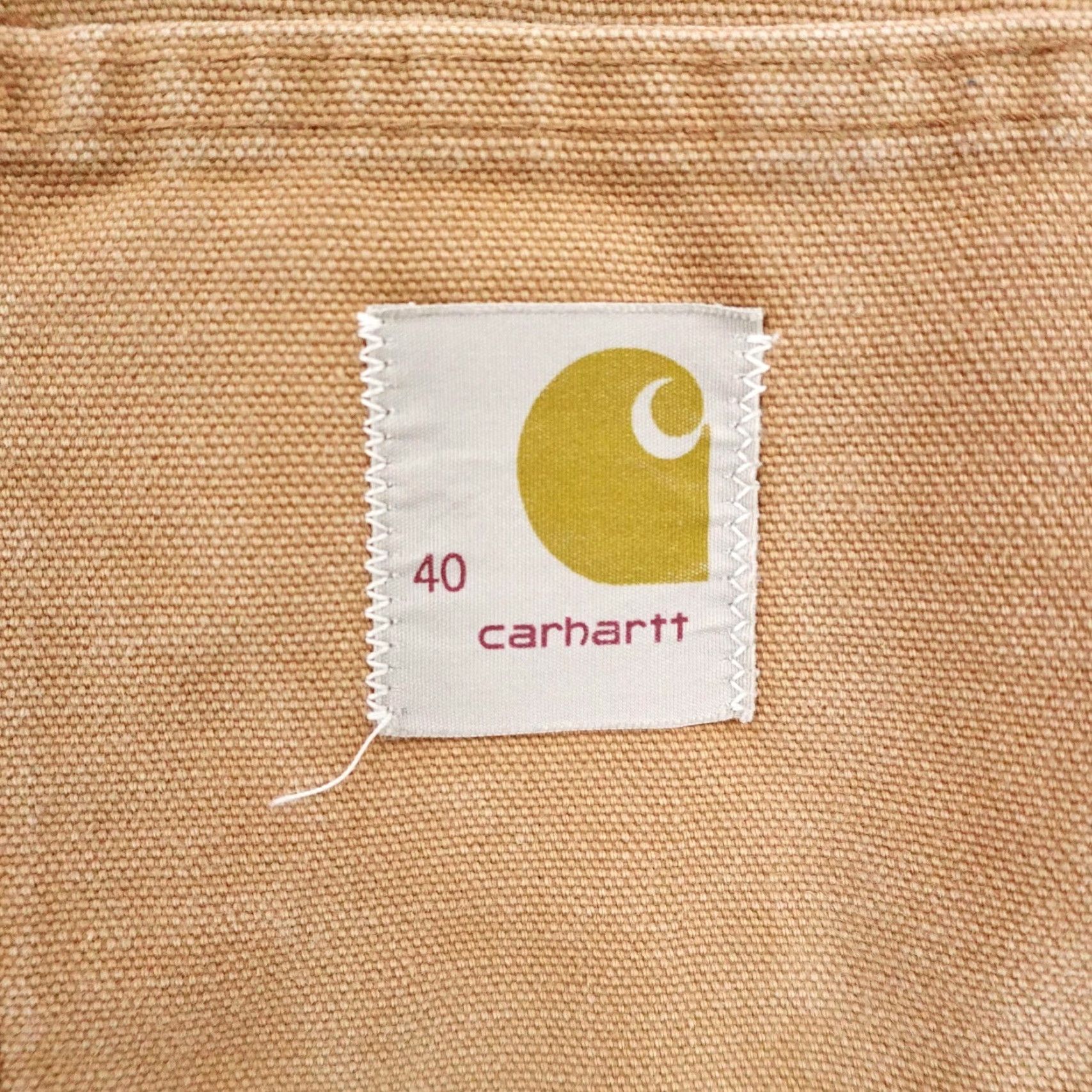 Carhartt VINTAGE Carhartt Jacket Mens 40 Brown Canvas Blanket Lined Chore Barn Coat 80s Canvas Coat Brown Mens 40 80s Size US XXS / EU 40 - 3 Thumbnail