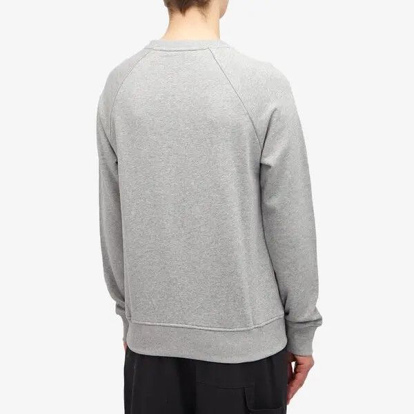 Balmain o1s1wg110125 Flock Logo Crewneck Sweatshirt in Grey Size US L / EU 52-54 / 3 - 3 Thumbnail
