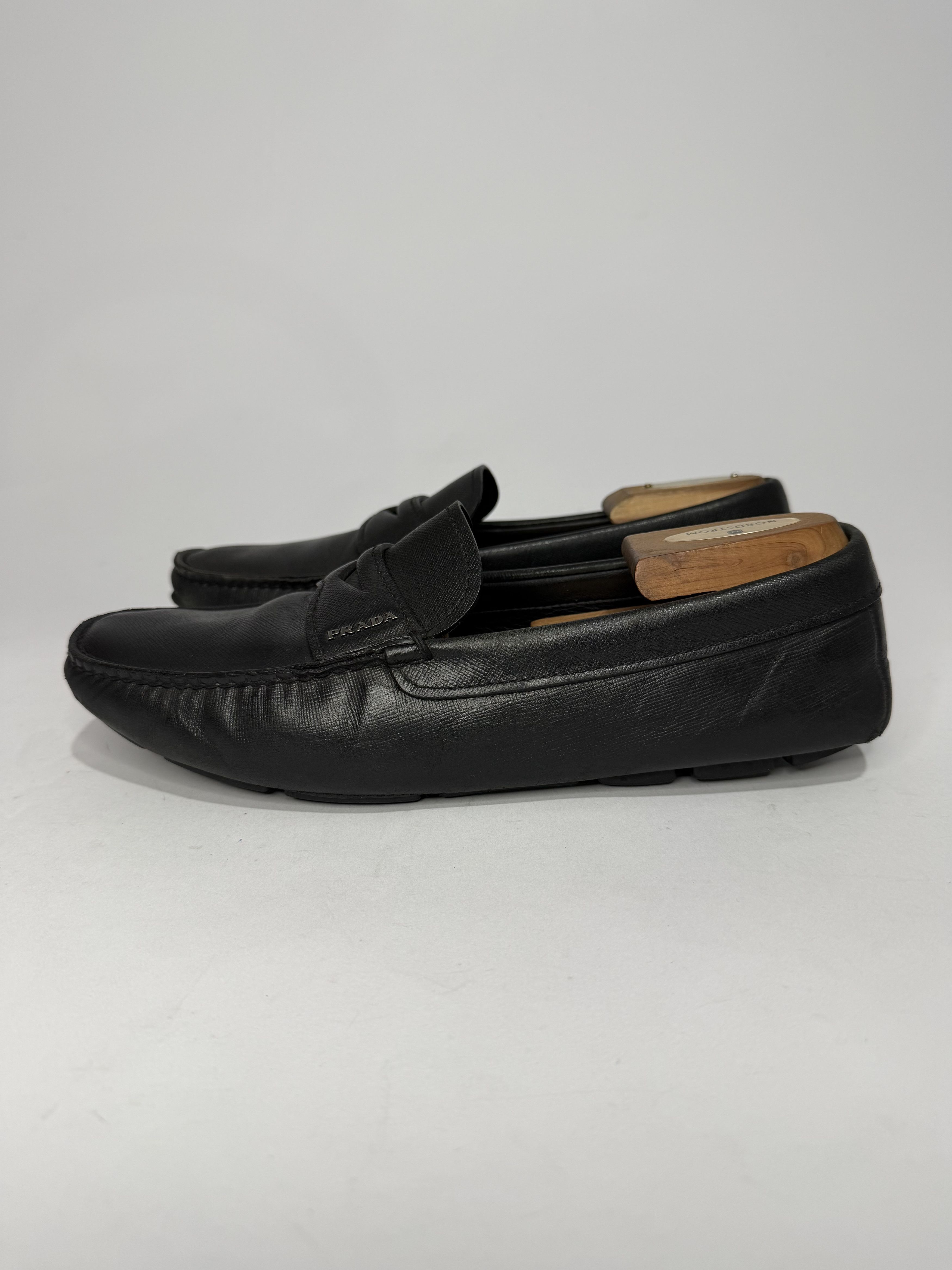 Prada Prada Black Leather Driver Loafer Size 7 UK/ 8 US/ 41 EU Size US 8 / EU 41 - 4 Thumbnail