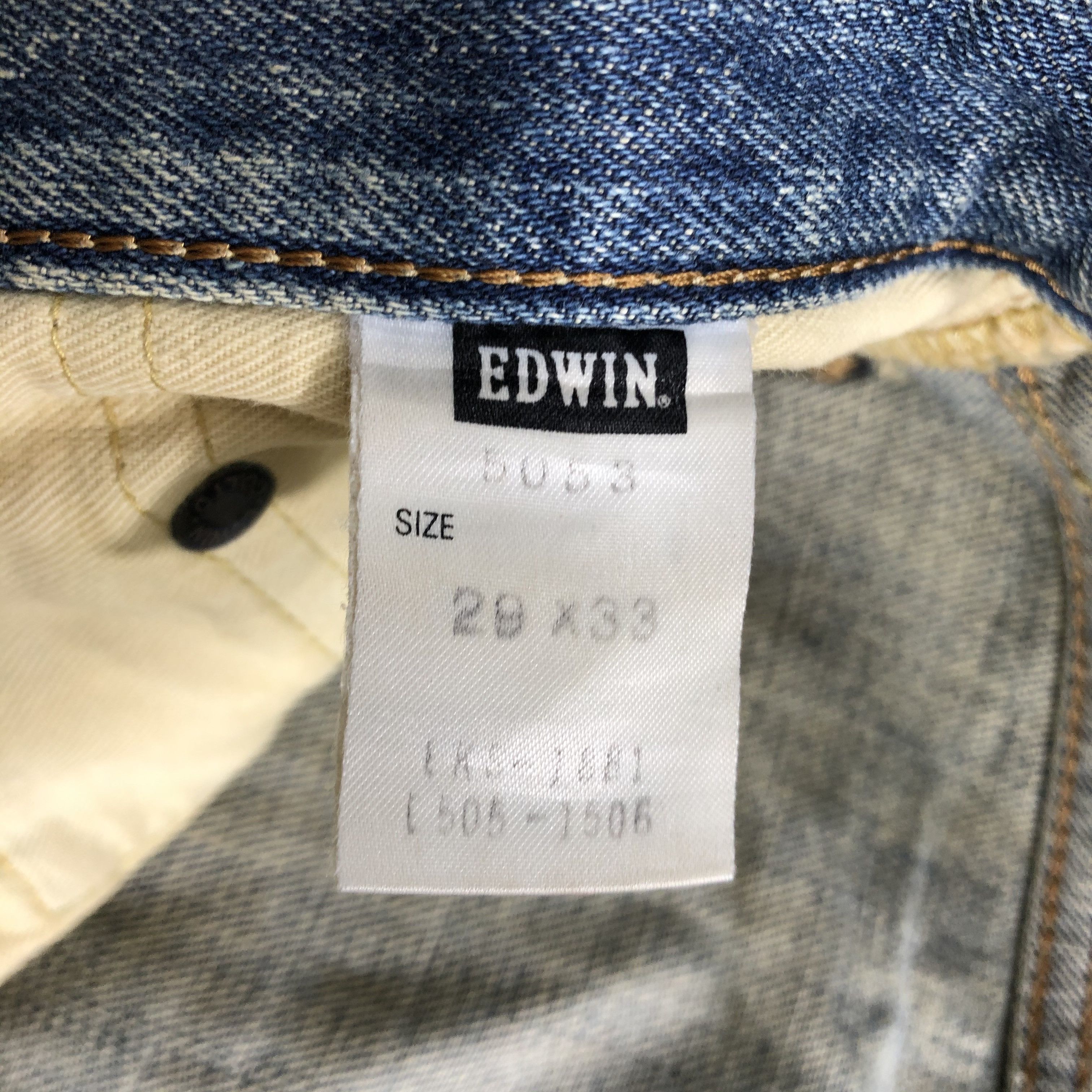 Edwin Vintage Edwin Selvedge Jeans Distressed Redline Denim KJ3005 Size US 29 - 9 Thumbnail