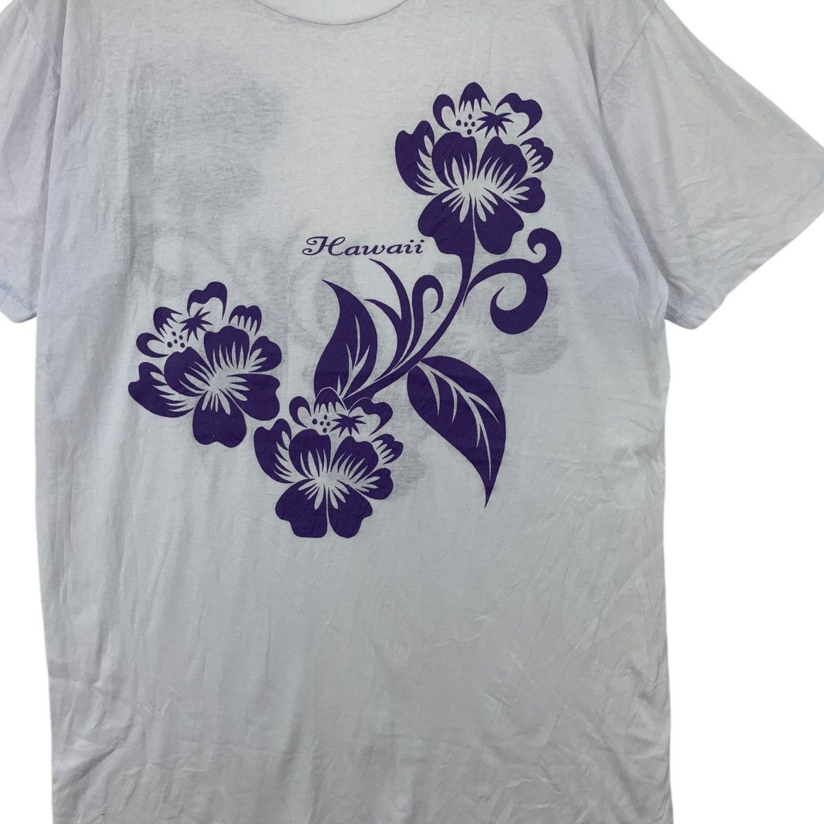 Vintage Vintage 90’ HAWAII FLOWER HIBISCUS Single Stitches Size M / US 6-8 / IT 42-44 - 3 Thumbnail