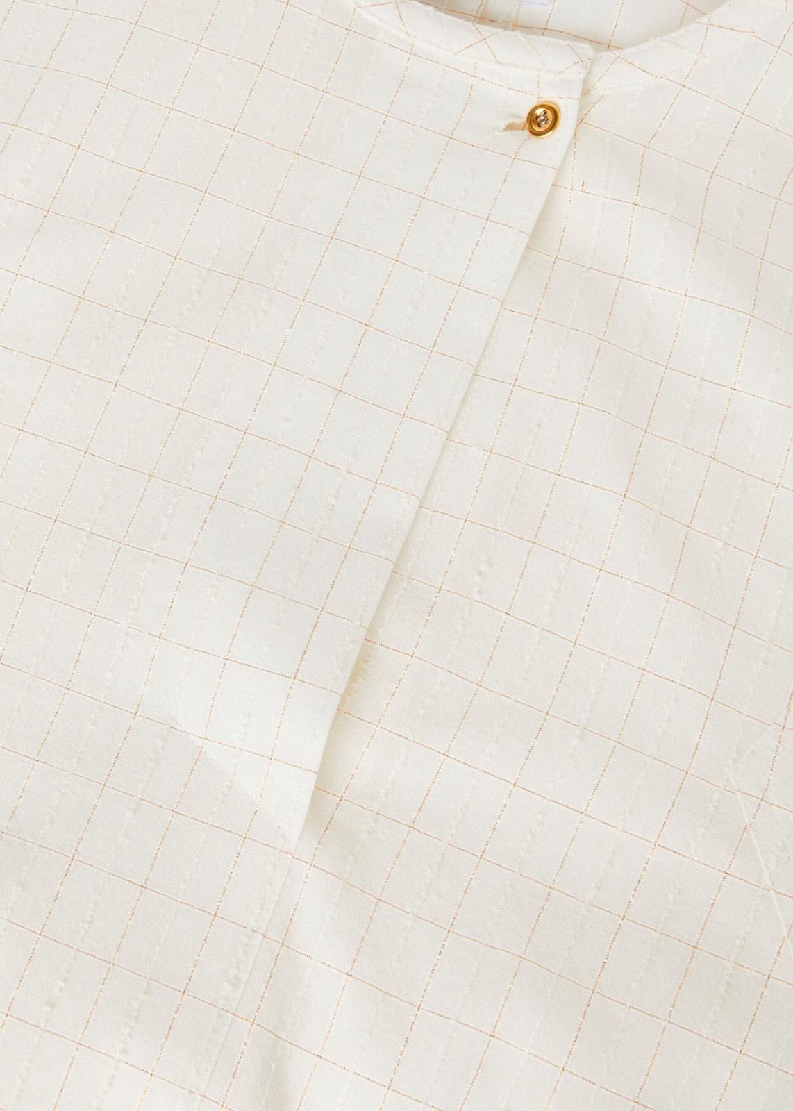 Loro Piana o1srvl11e0725 FAO0398 Adriana Cotton Blend Shirt in White Size M / US 6-8 / IT 42-44 - 3 Thumbnail