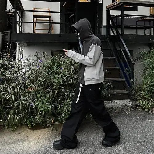 VIBE Streetwear Drawstring Cargo Trousers Pants y2k style Size US 32 / EU 48 - 5 Thumbnail